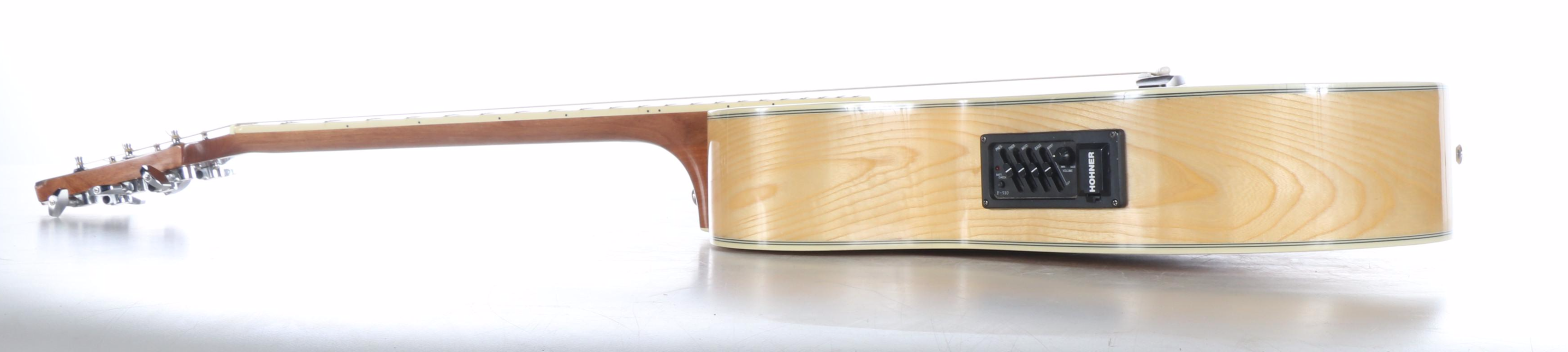 Hohner Single Cutaway Spruce Top Electric Acoustic Guitar