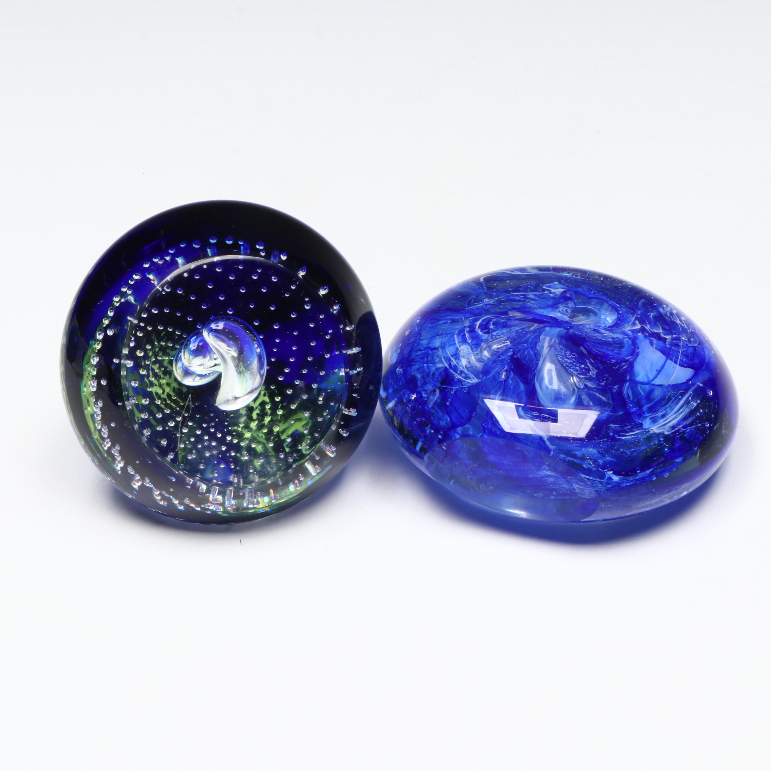 Gozo Italian Blown Glass Paperweight with Fellerman &  Raabe and More Art Glass