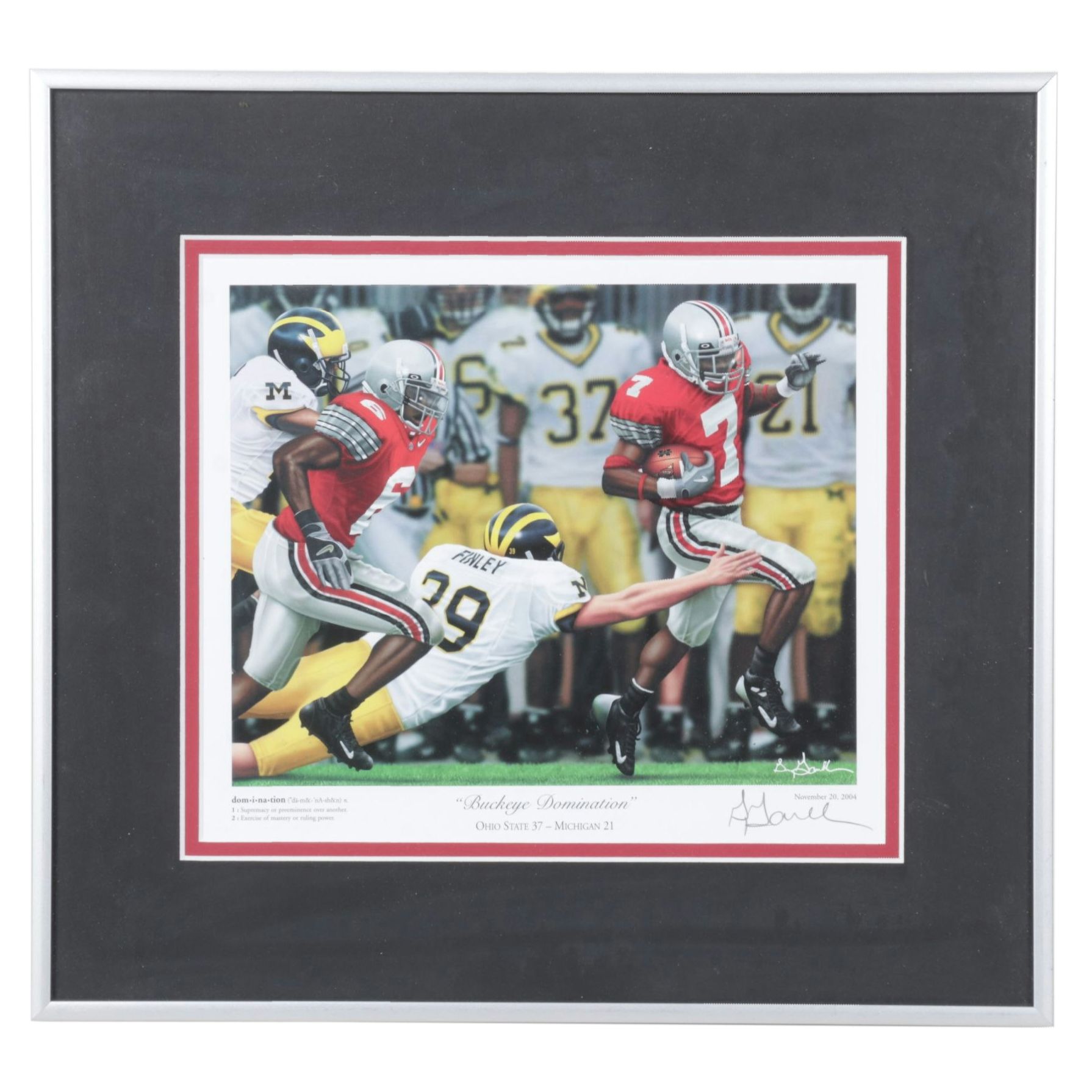 Greg Gamble "Buckey Domination" Framed Photo, 2004