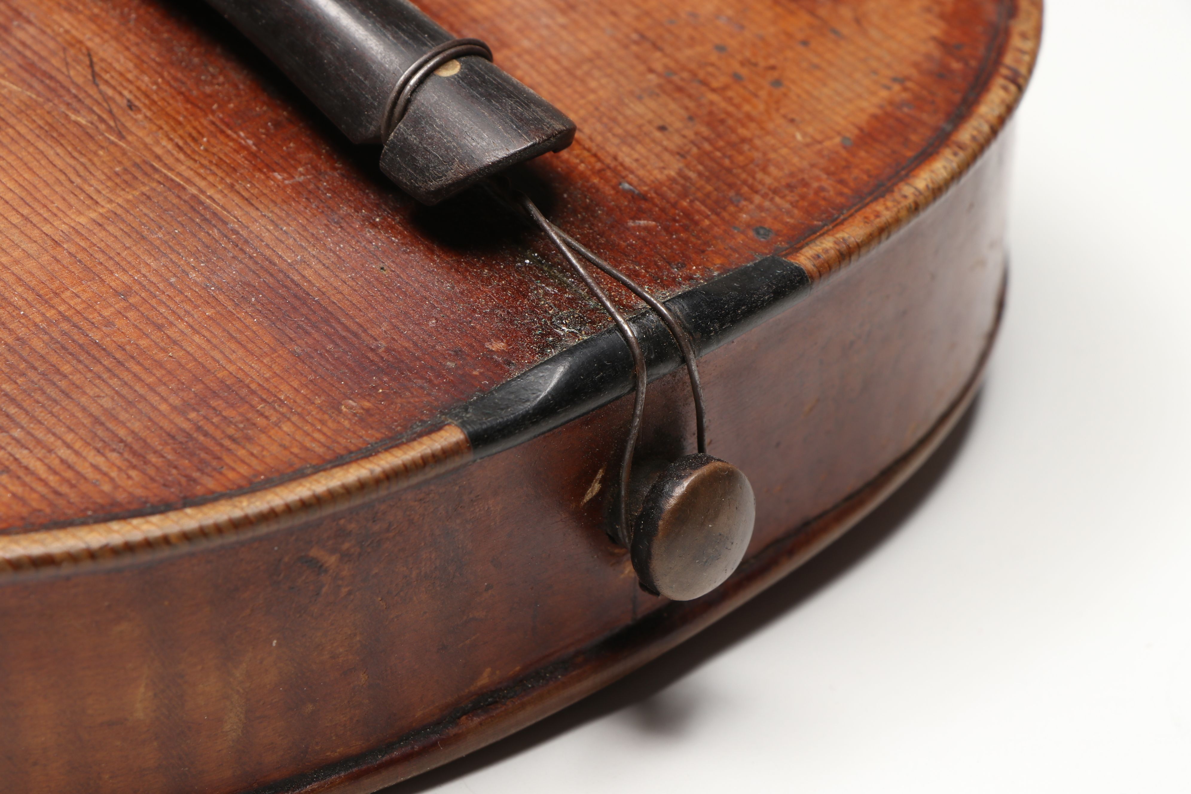 Vintage Wood Violin with Leather Case