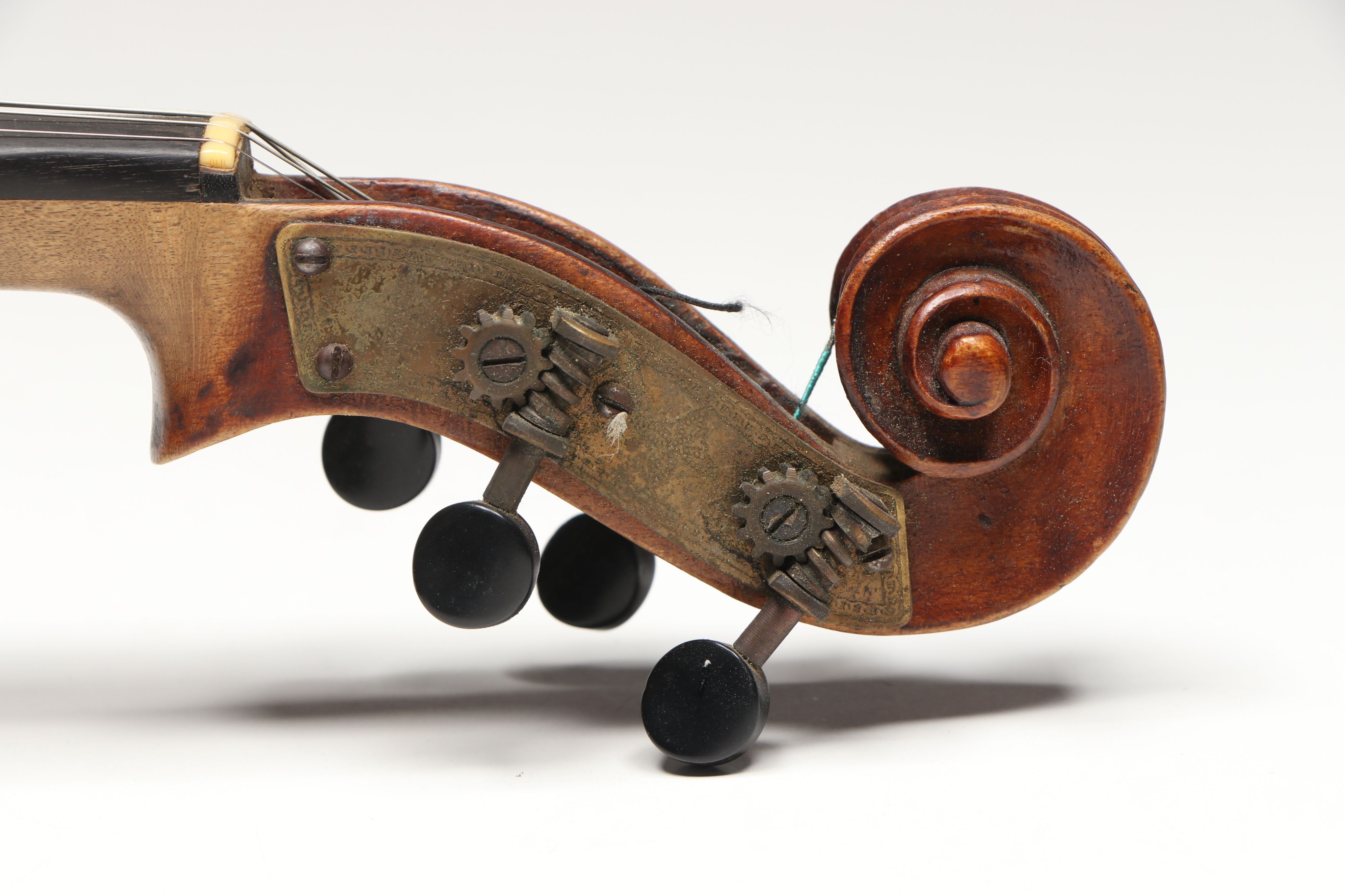 Vintage Wood Violin with Leather Case