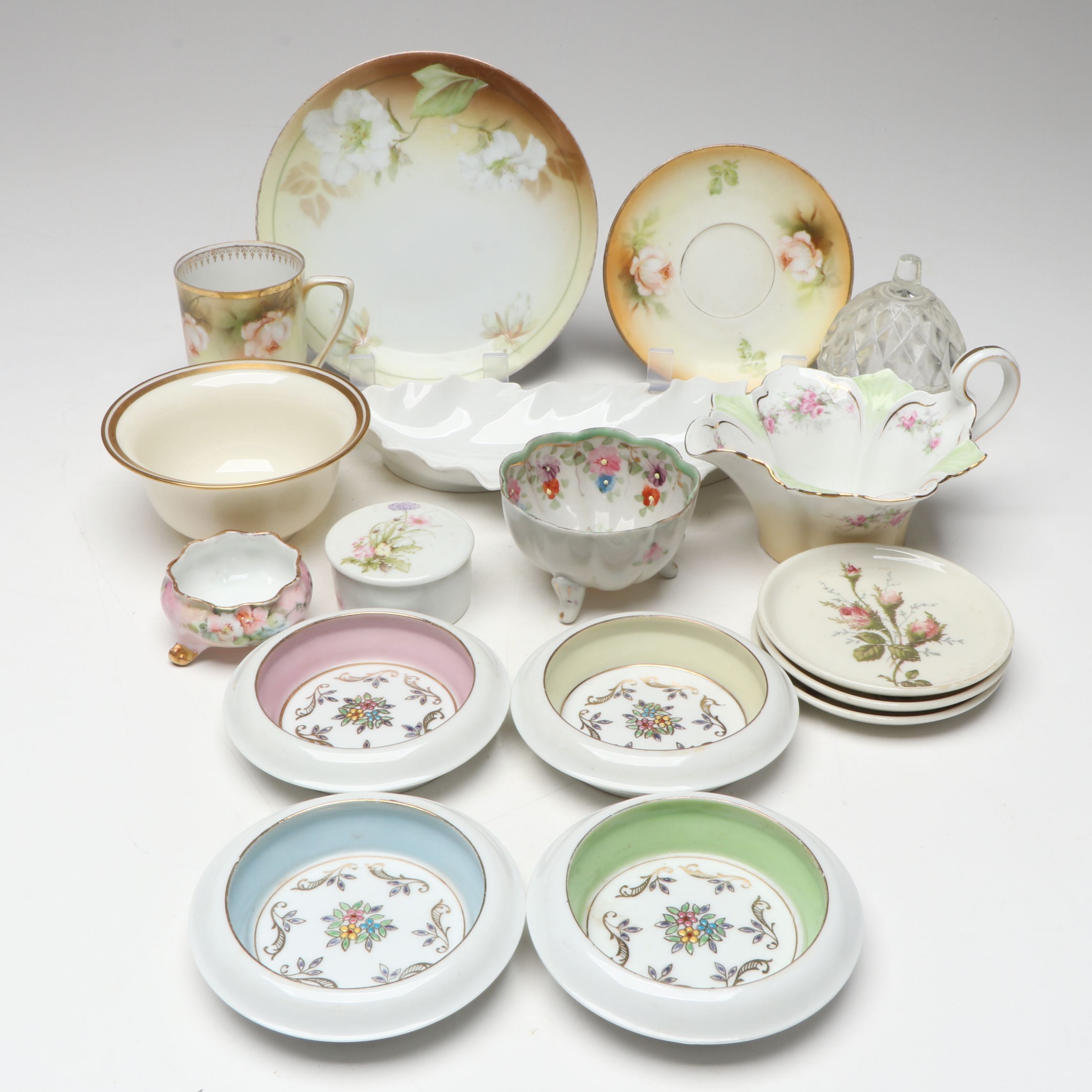 Reinhold Schlegelmilch German Porcelain with Lenox Bowl and Other Tableware