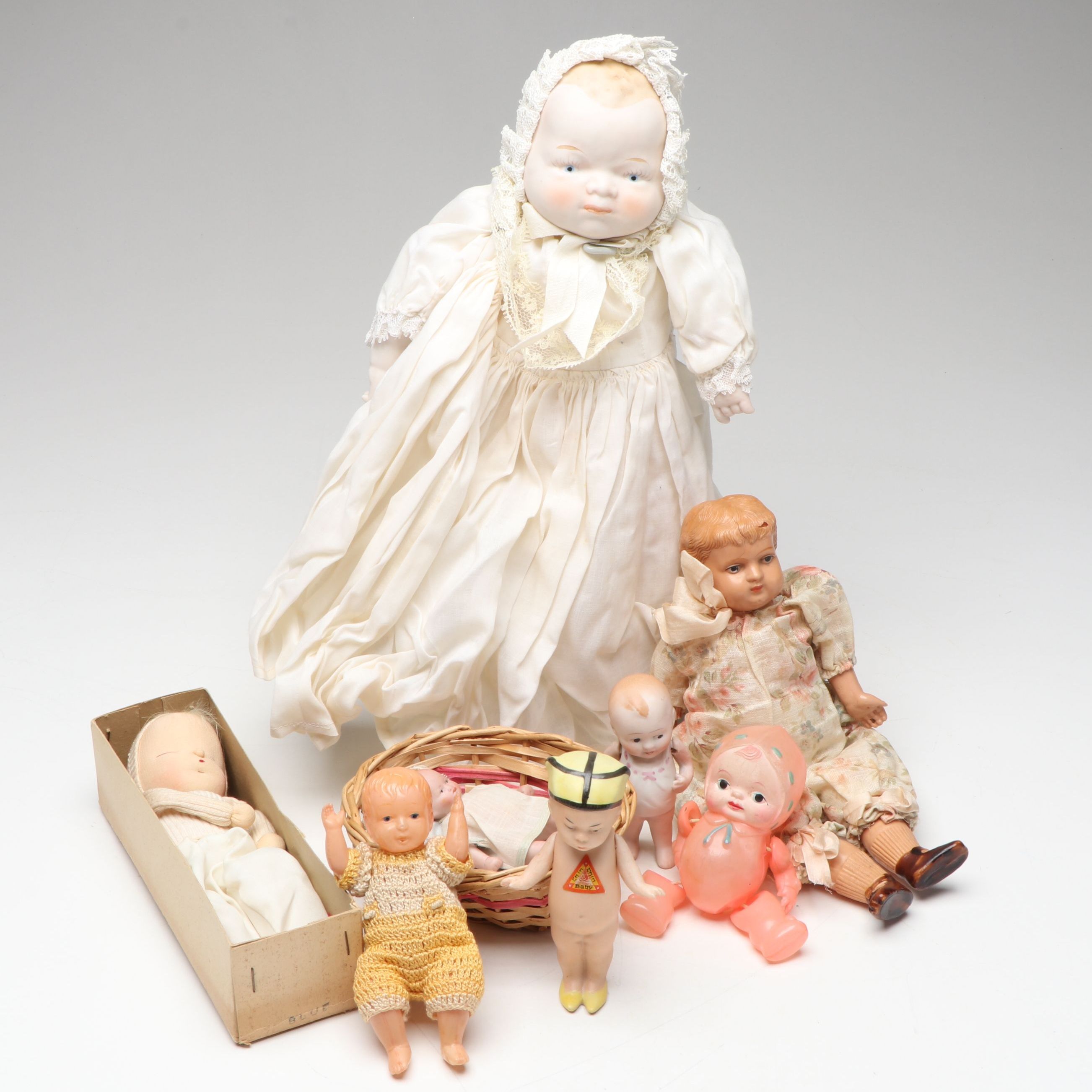 Schildkröt German Celluloid  with By Lo Baby and Other Dolls