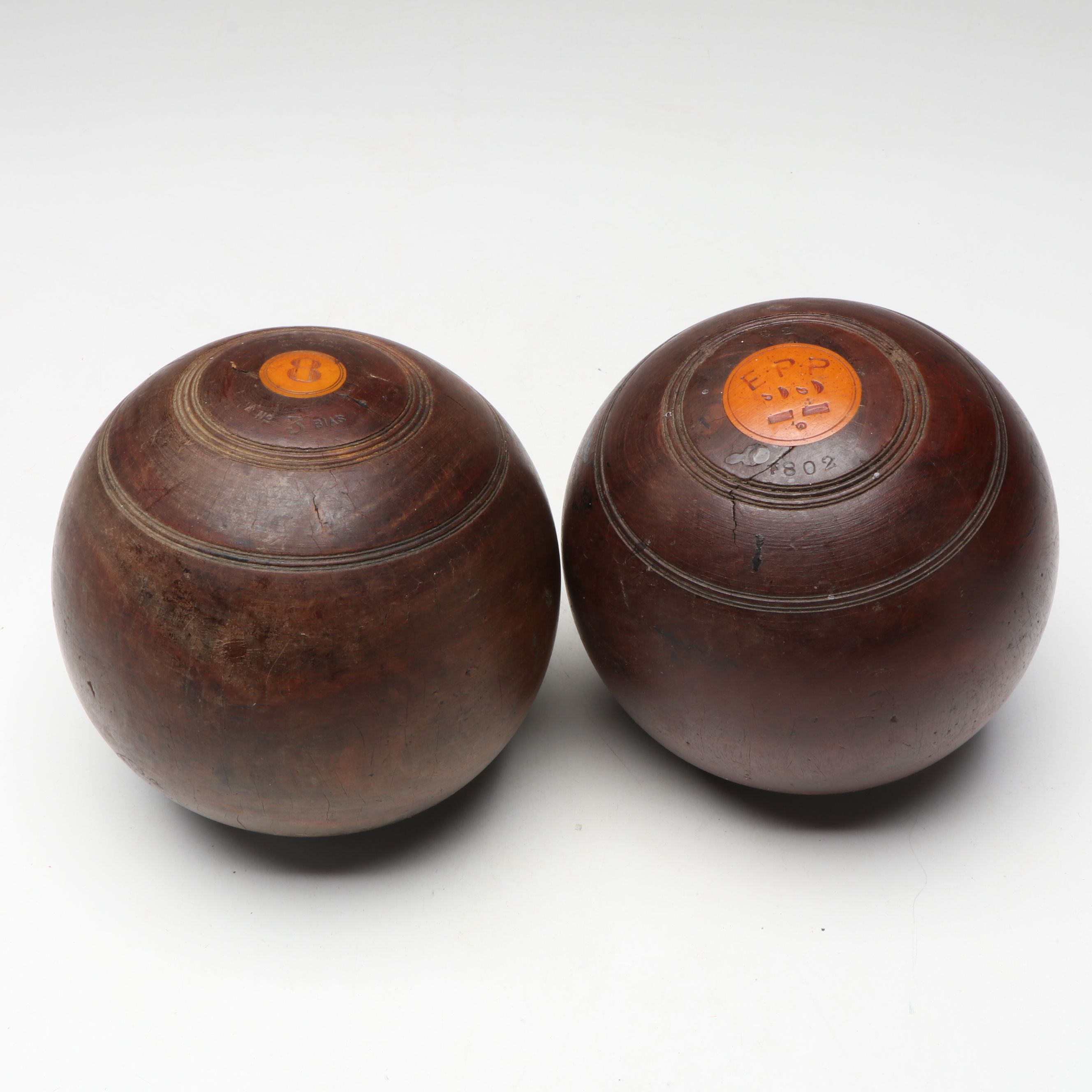 Glaswegian Thomas Taylor Lignum Vitae and Other Lawn Bowling Balls