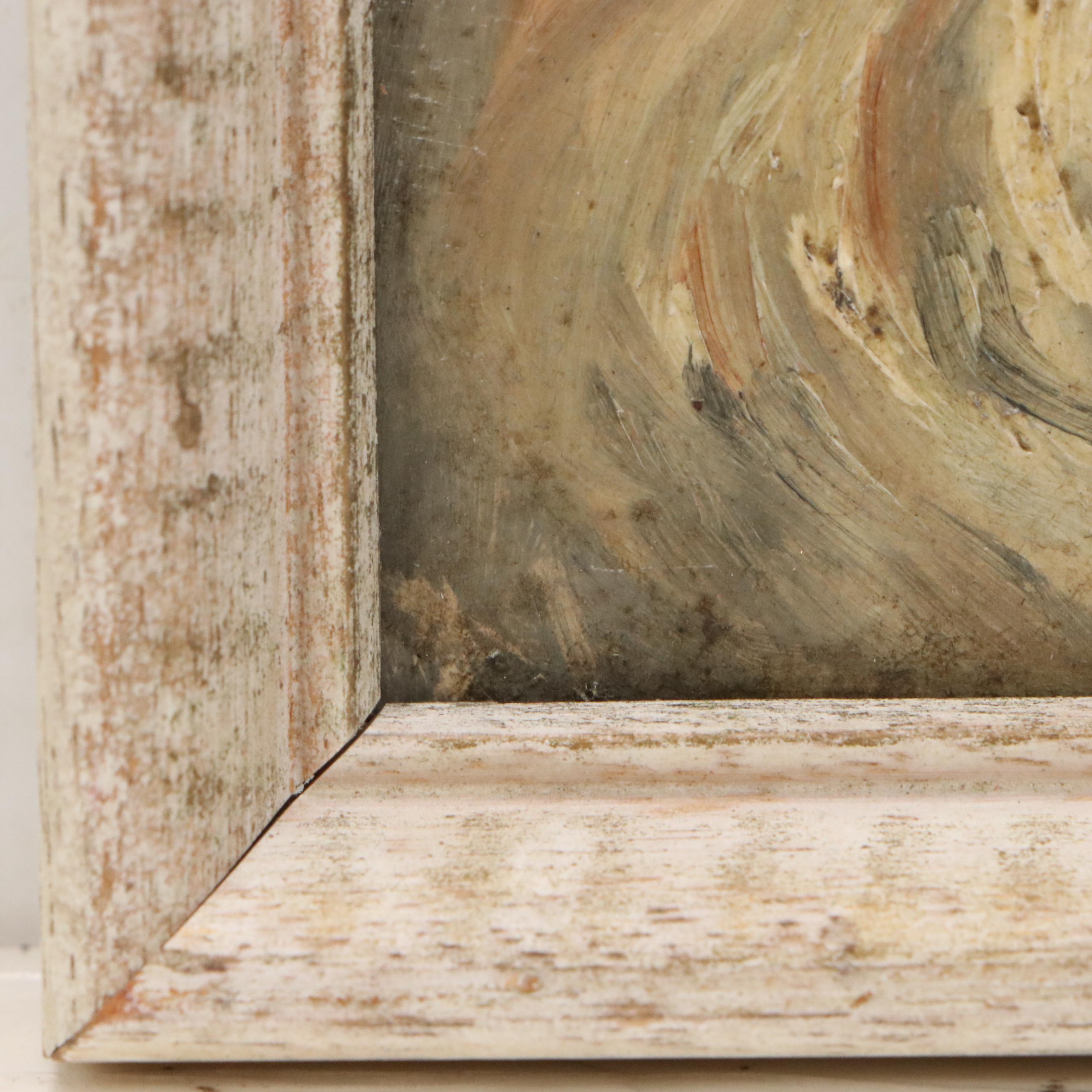 Oil Portrait of Woman with Historical Dress, Early to Mid-20th Century