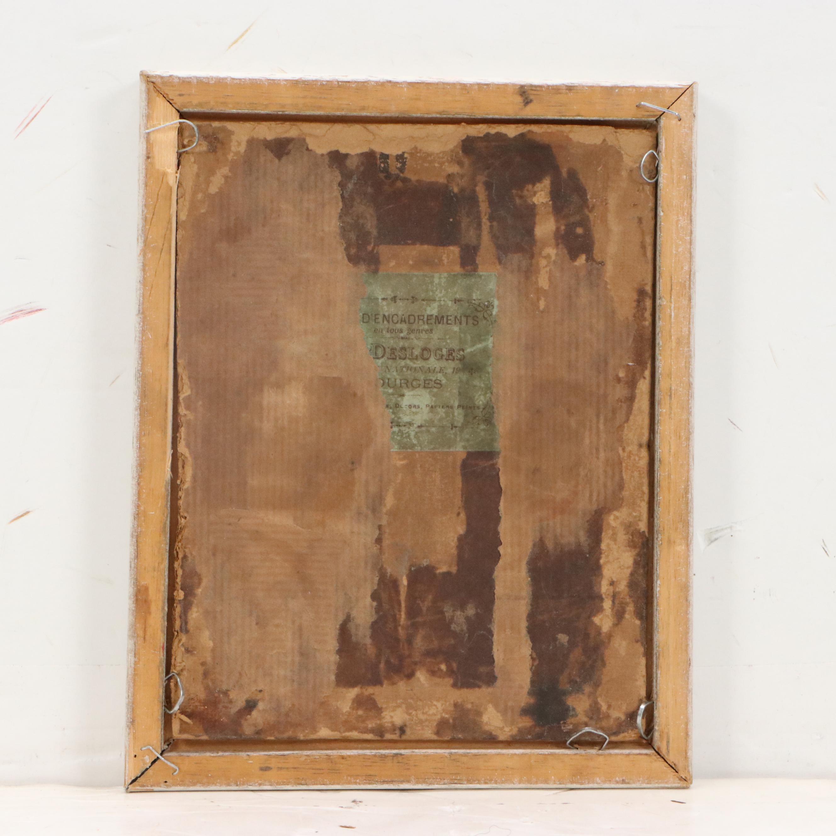 Oil Portrait of Woman with Historical Dress, Early to Mid-20th Century