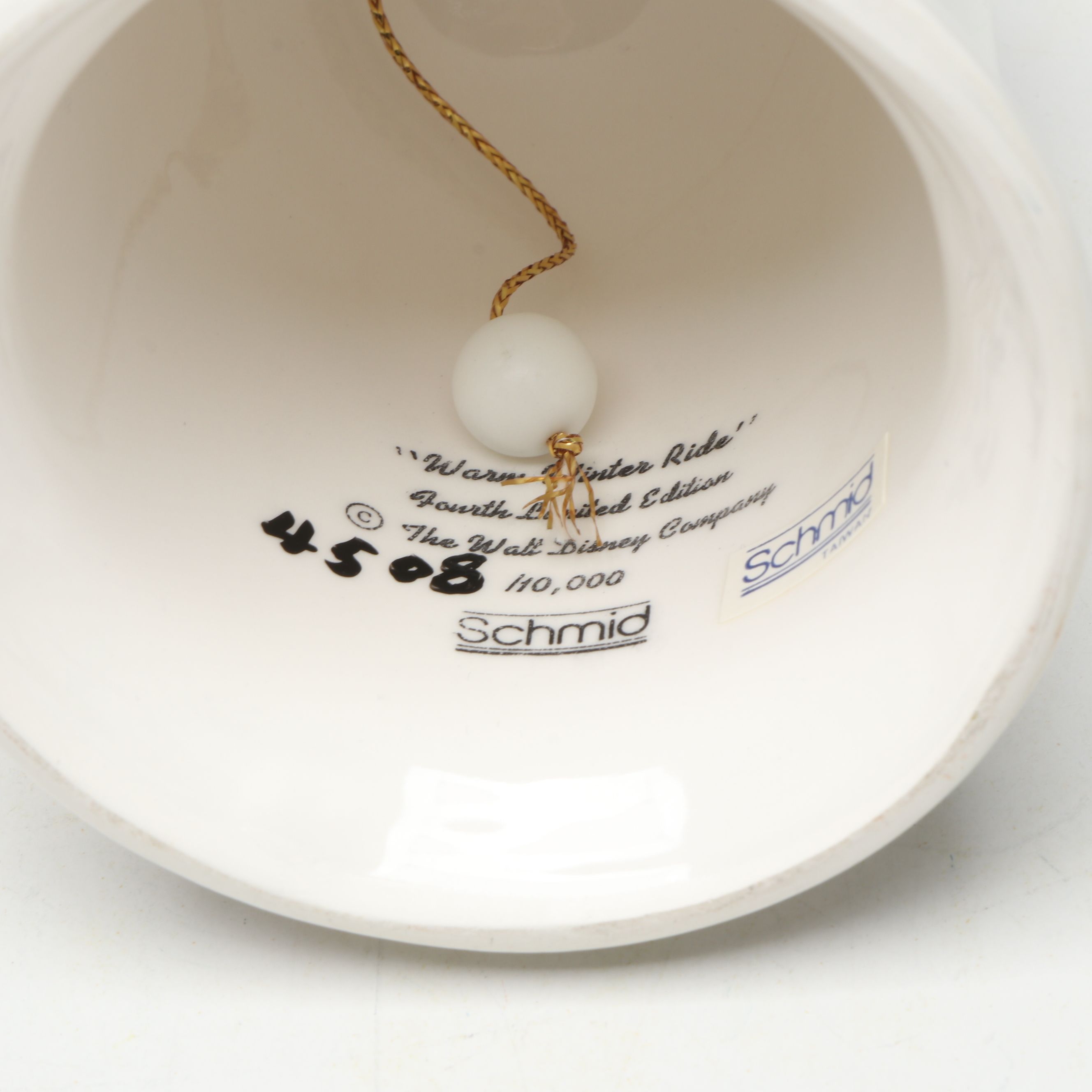 Disney "Warm Winter Ride" Limited Edition Bell with Lefton and Other Figurines