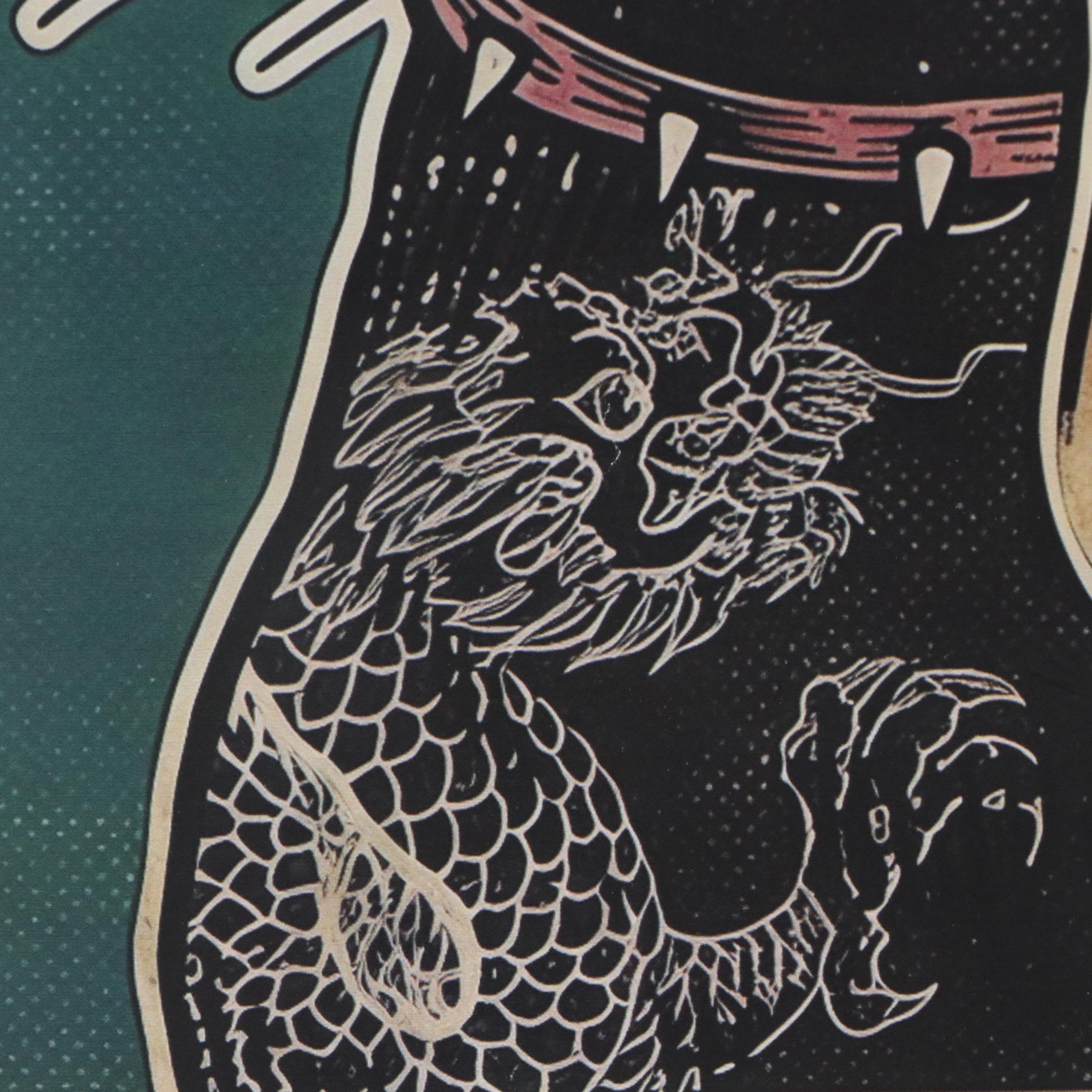 Novelty Cat Offset Lithograph "Let Me Pour You a Tall Glass of Get Over It"