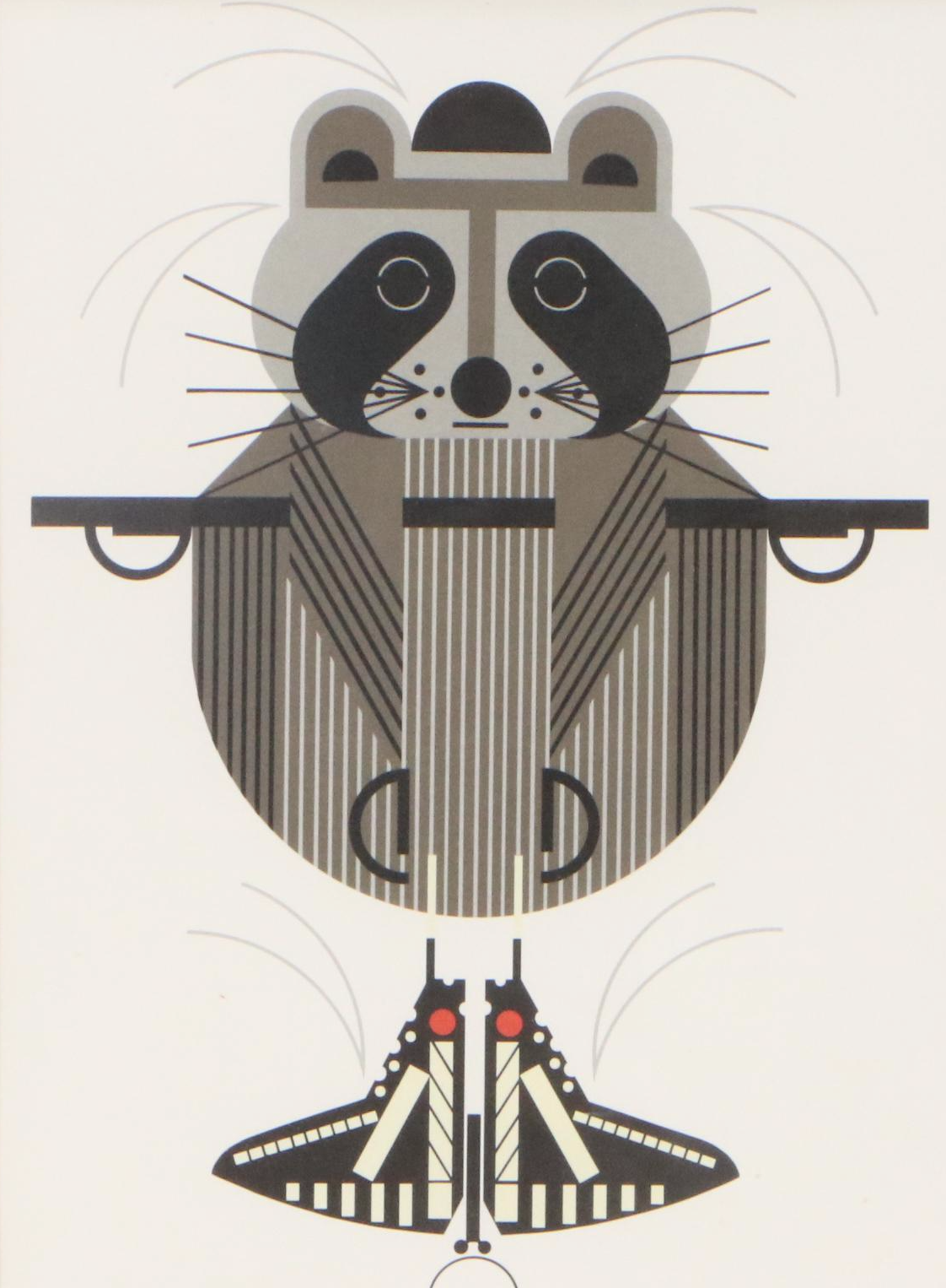 After Charley Harper Digital Print "Raccrobat," Late 20th Century
