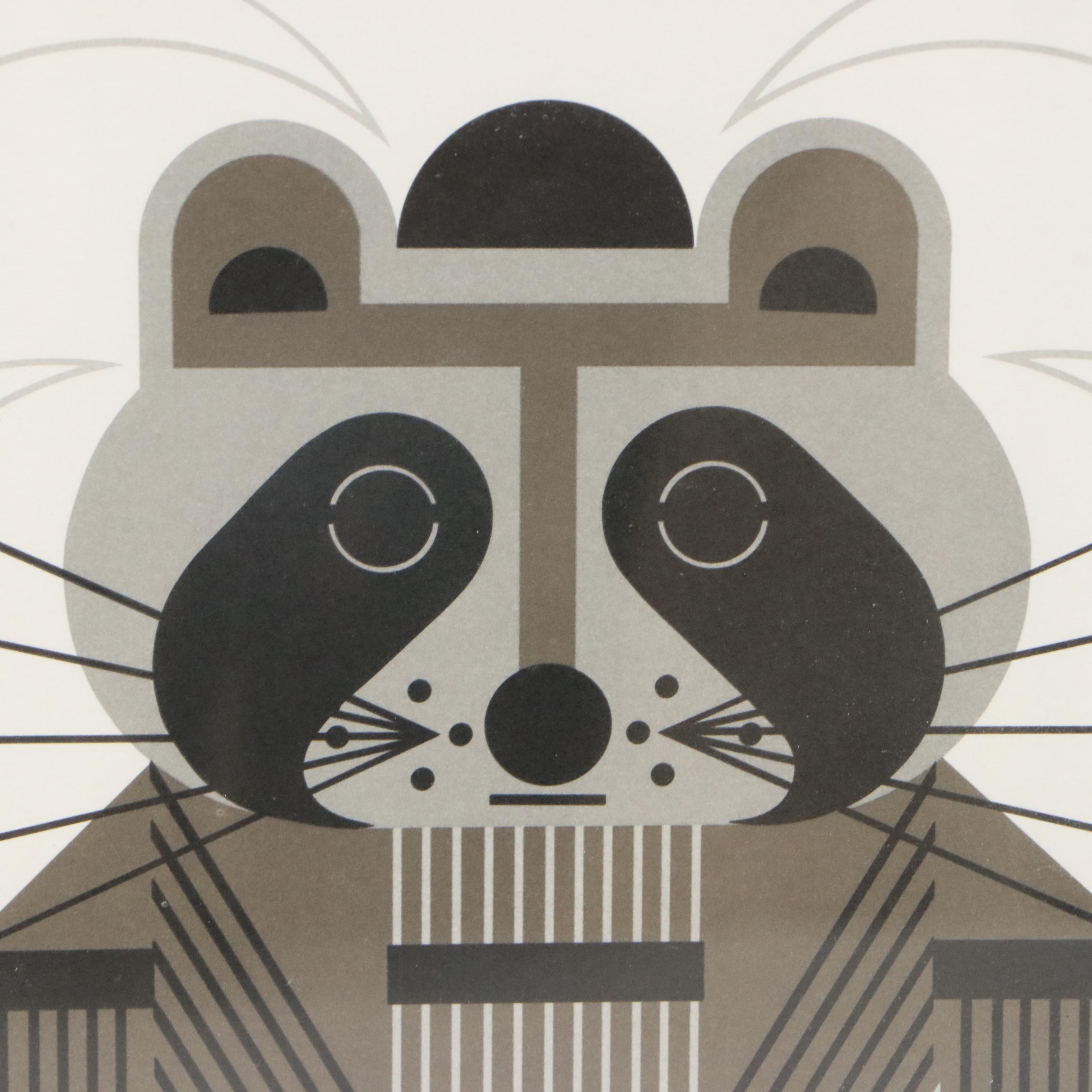 After Charley Harper Digital Print "Raccrobat," Late 20th Century