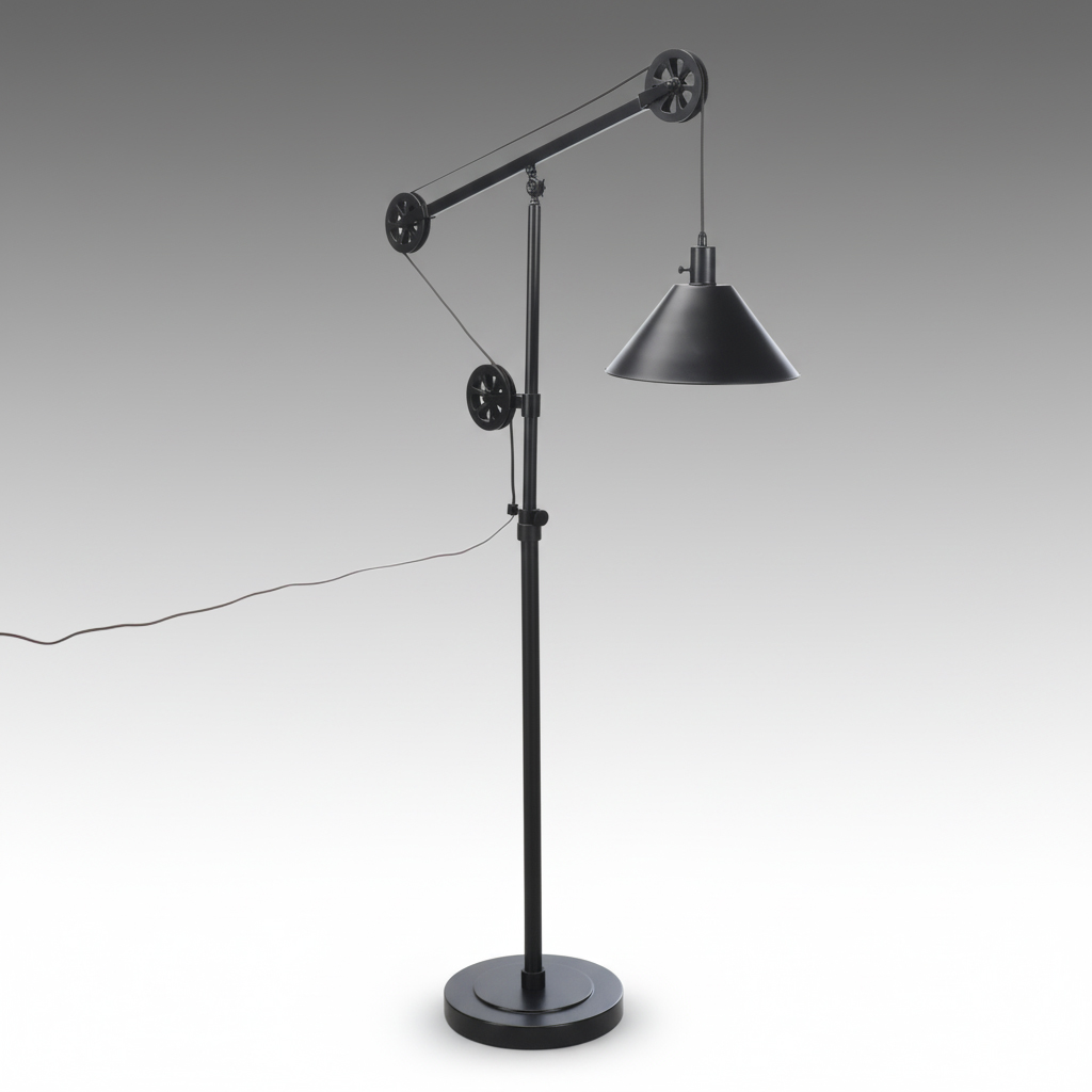 Pottery Barn ORB "Warren" Pulley Floor Reading Lamp