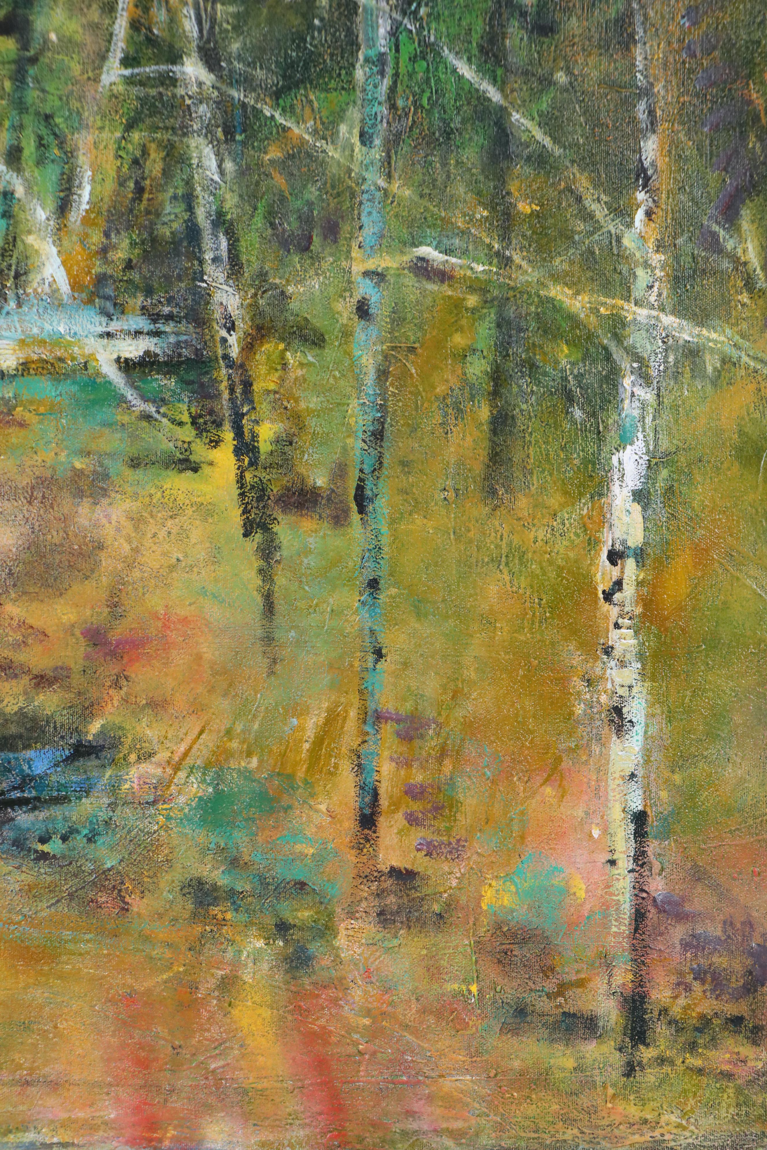 Mark Whitmarsh Abstract Acrylic Painting "Aspen Row," 2025