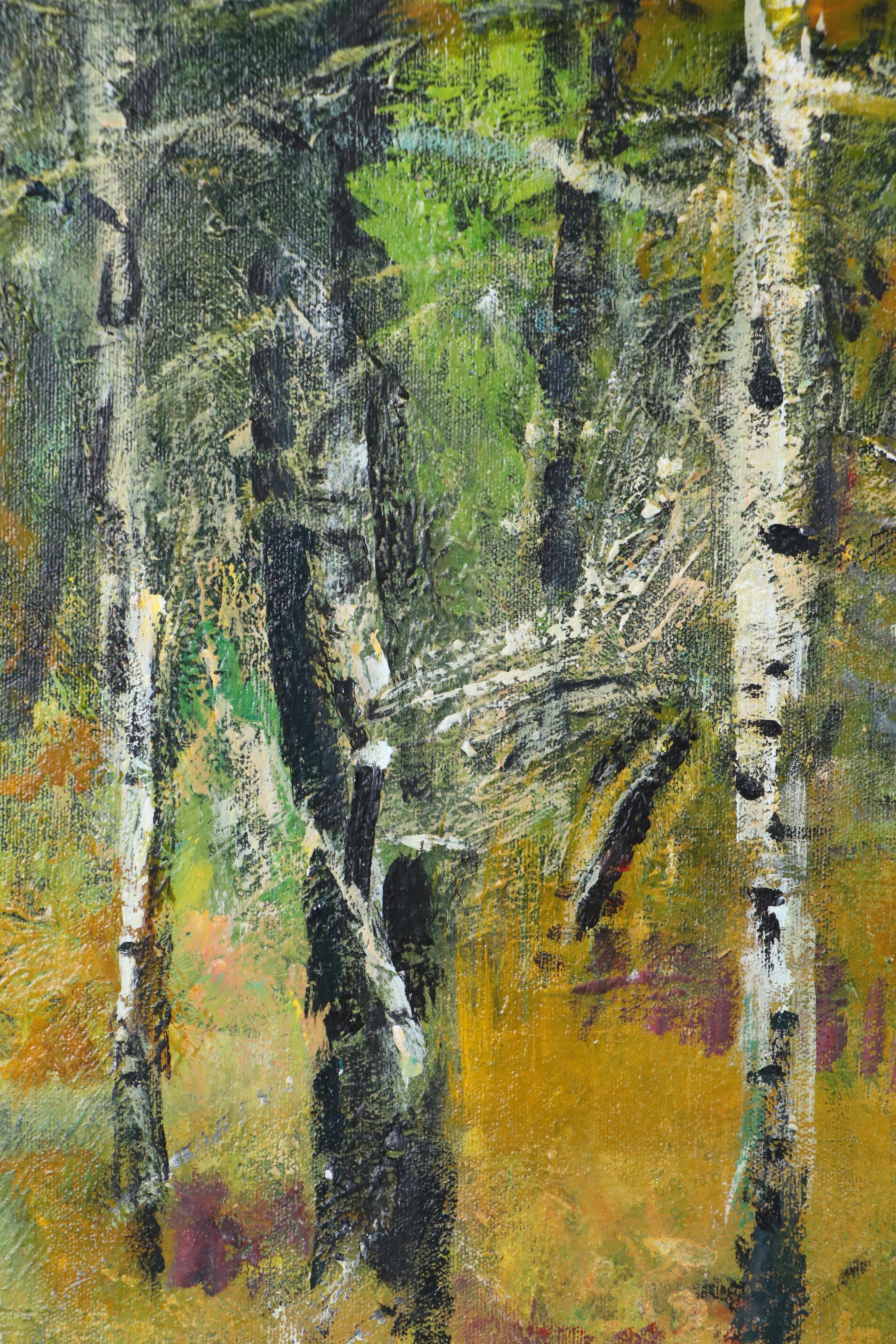 Mark Whitmarsh Abstract Acrylic Painting "Aspen Row," 2025