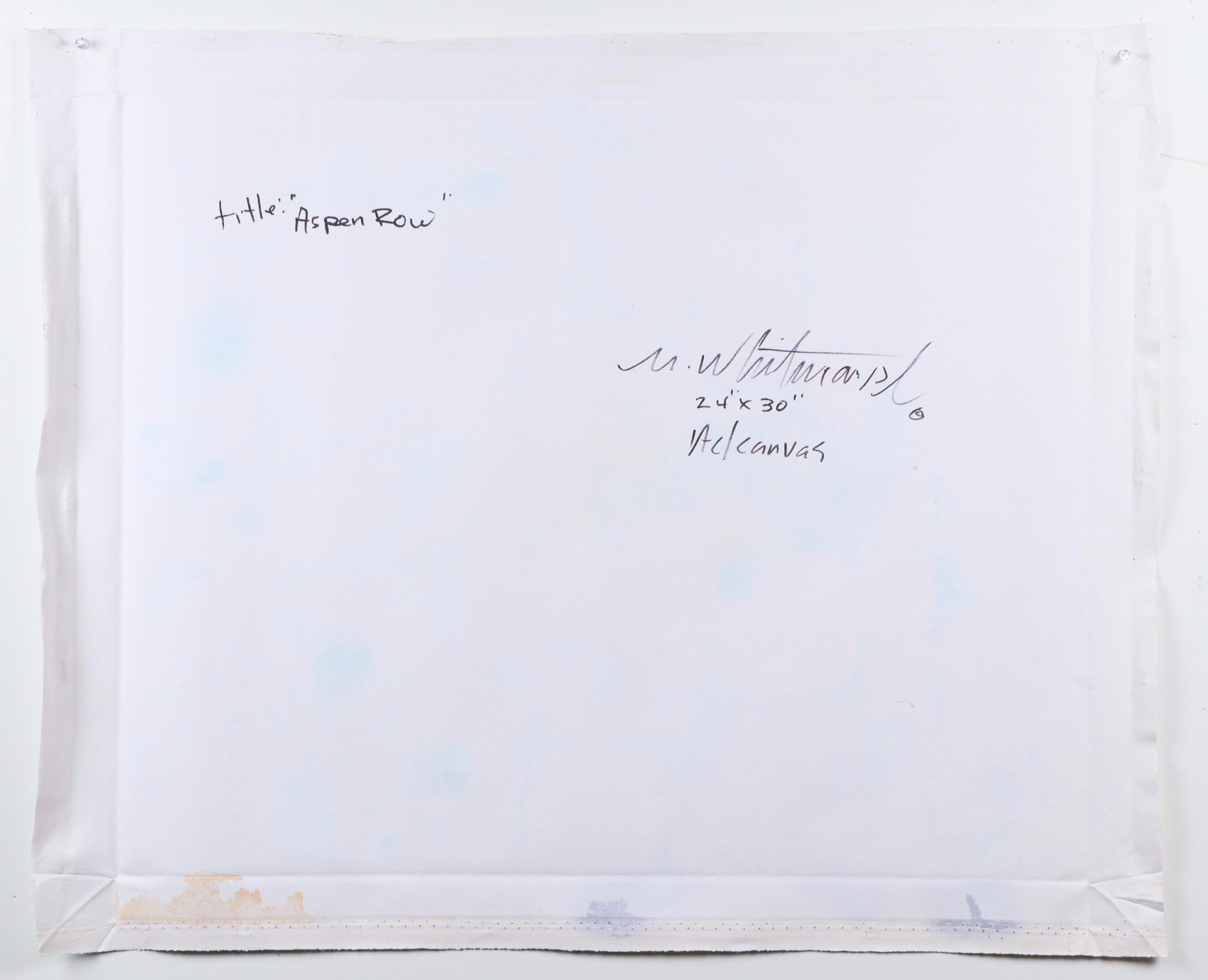 Mark Whitmarsh Abstract Acrylic Painting "Aspen Row," 2025