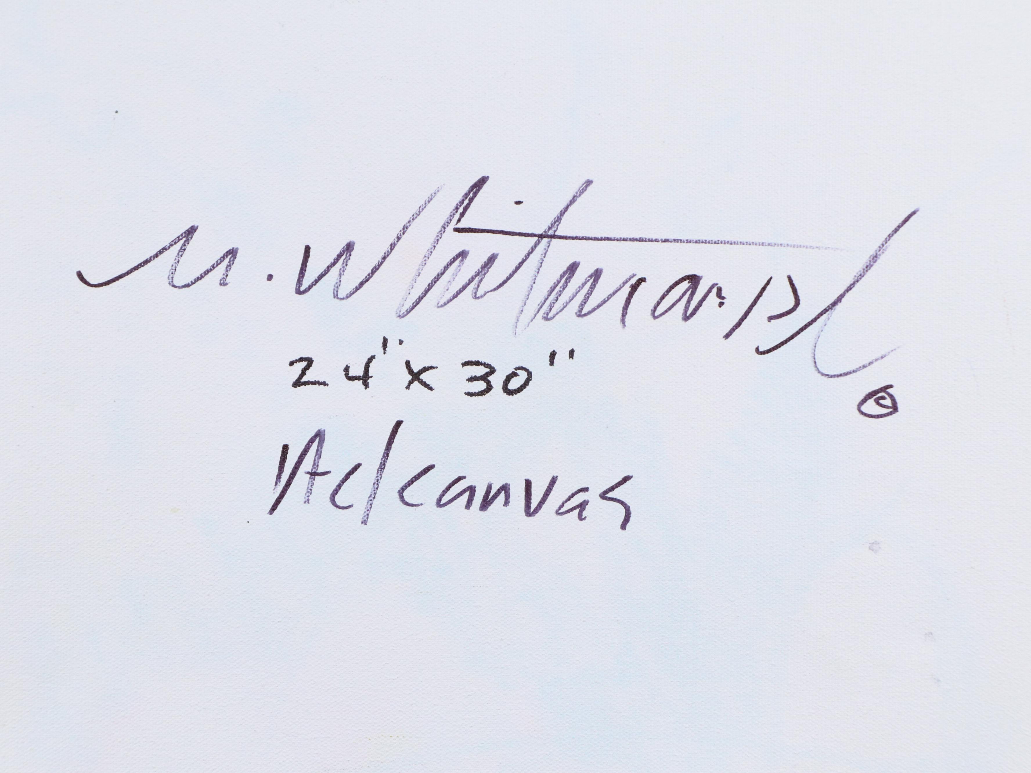 Mark Whitmarsh Abstract Acrylic Painting "Aspen Row," 2025