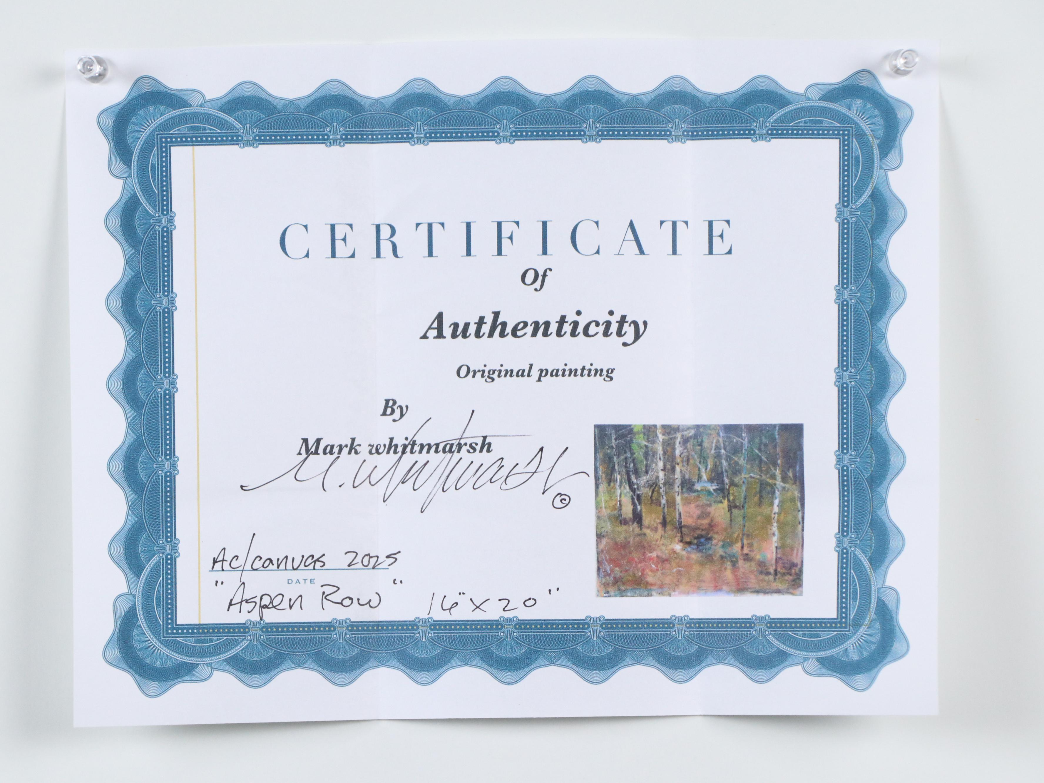 Mark Whitmarsh Abstract Acrylic Painting "Aspen Row," 2025