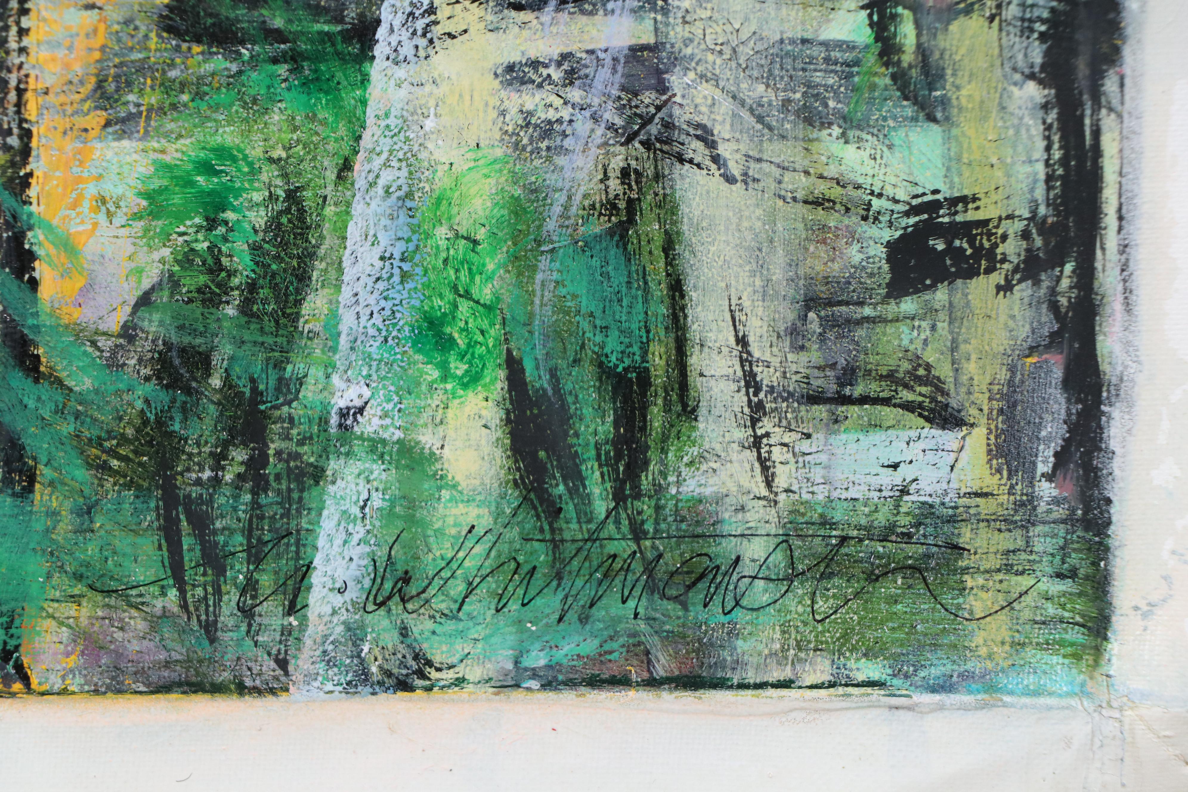 Mark Whitmarsh Abstract Acrylic Painting "Spring Aspen," 2025