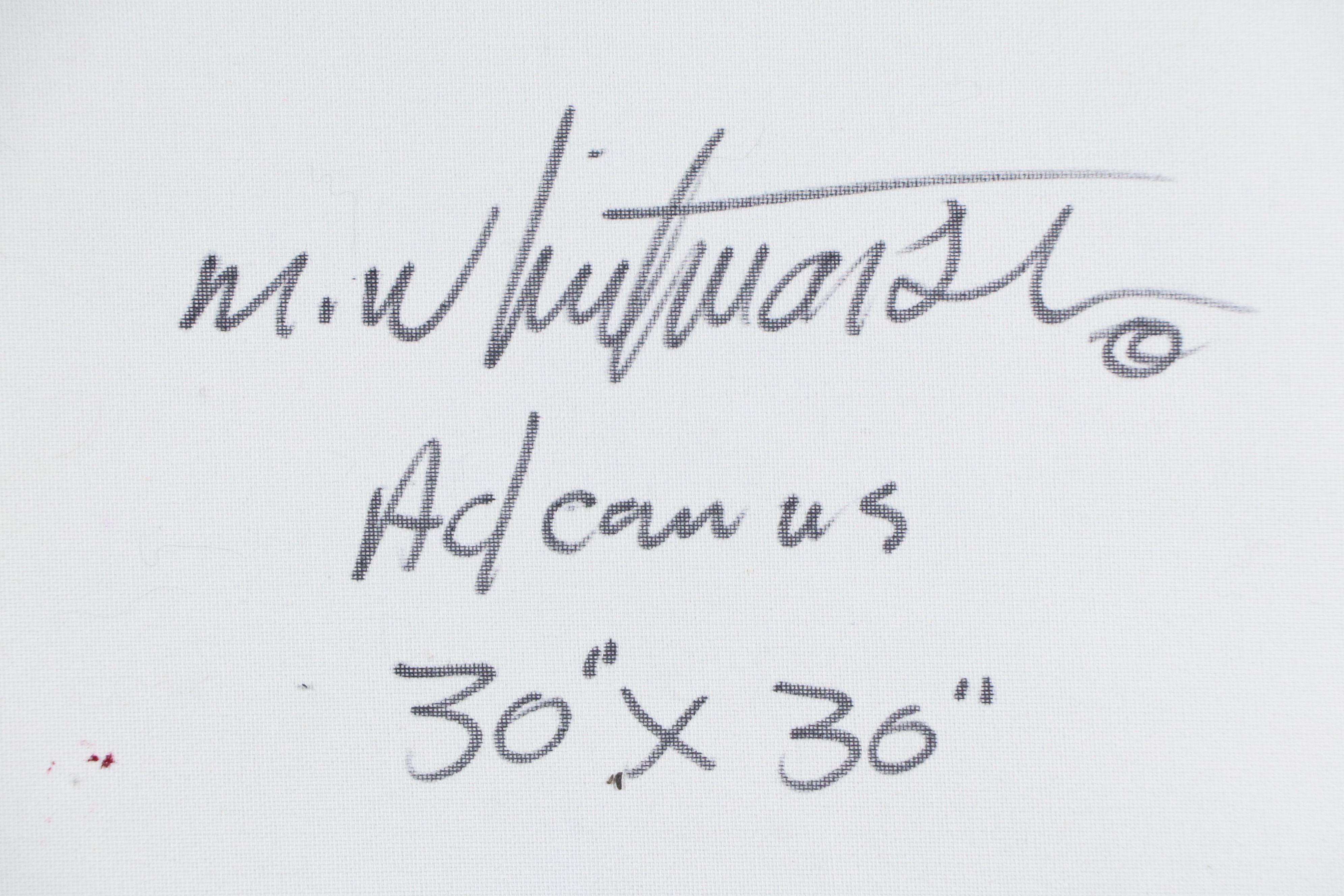 Mark Whitmarsh Abstract Acrylic Painting "Spring Aspen," 2025