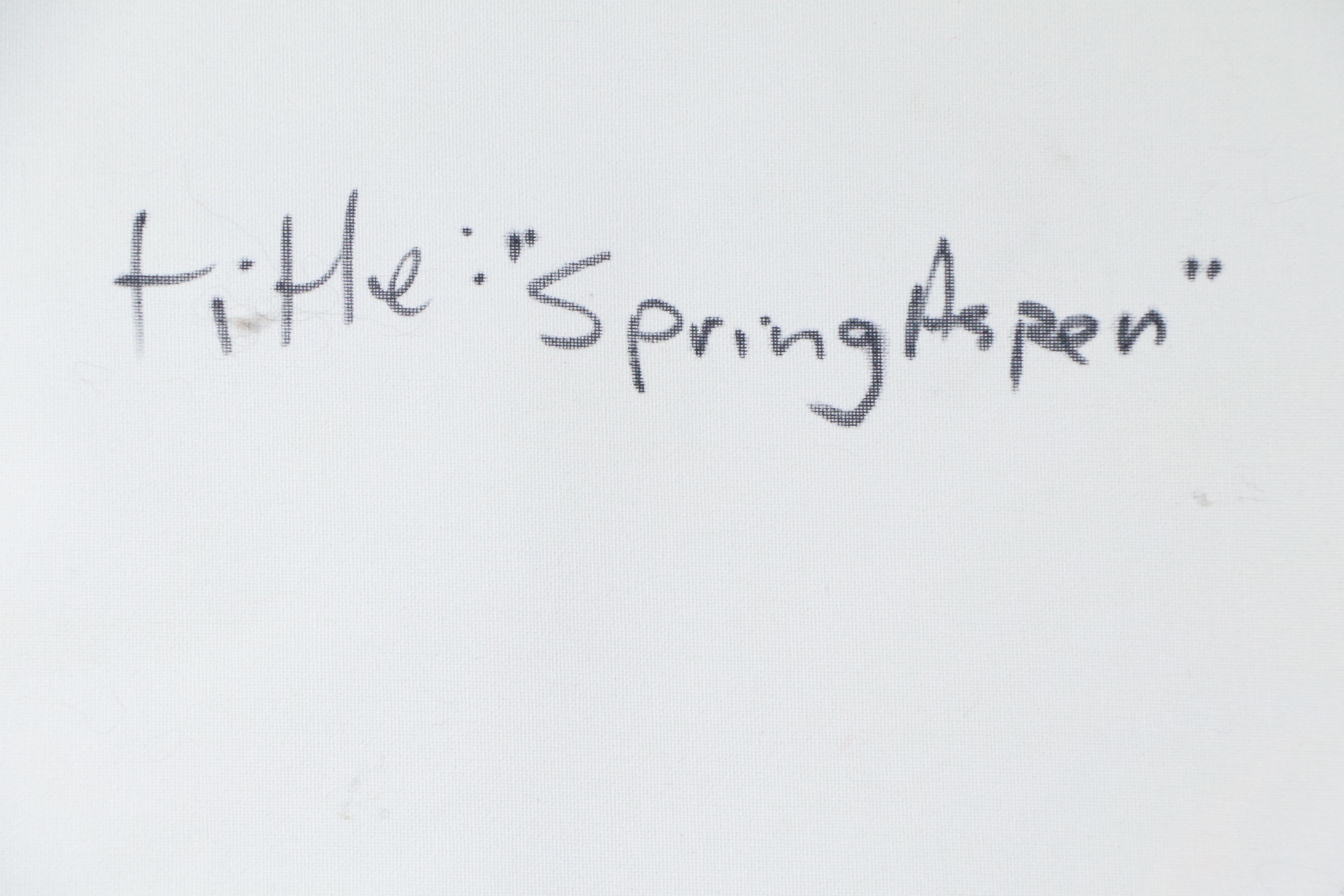 Mark Whitmarsh Abstract Acrylic Painting "Spring Aspen," 2025