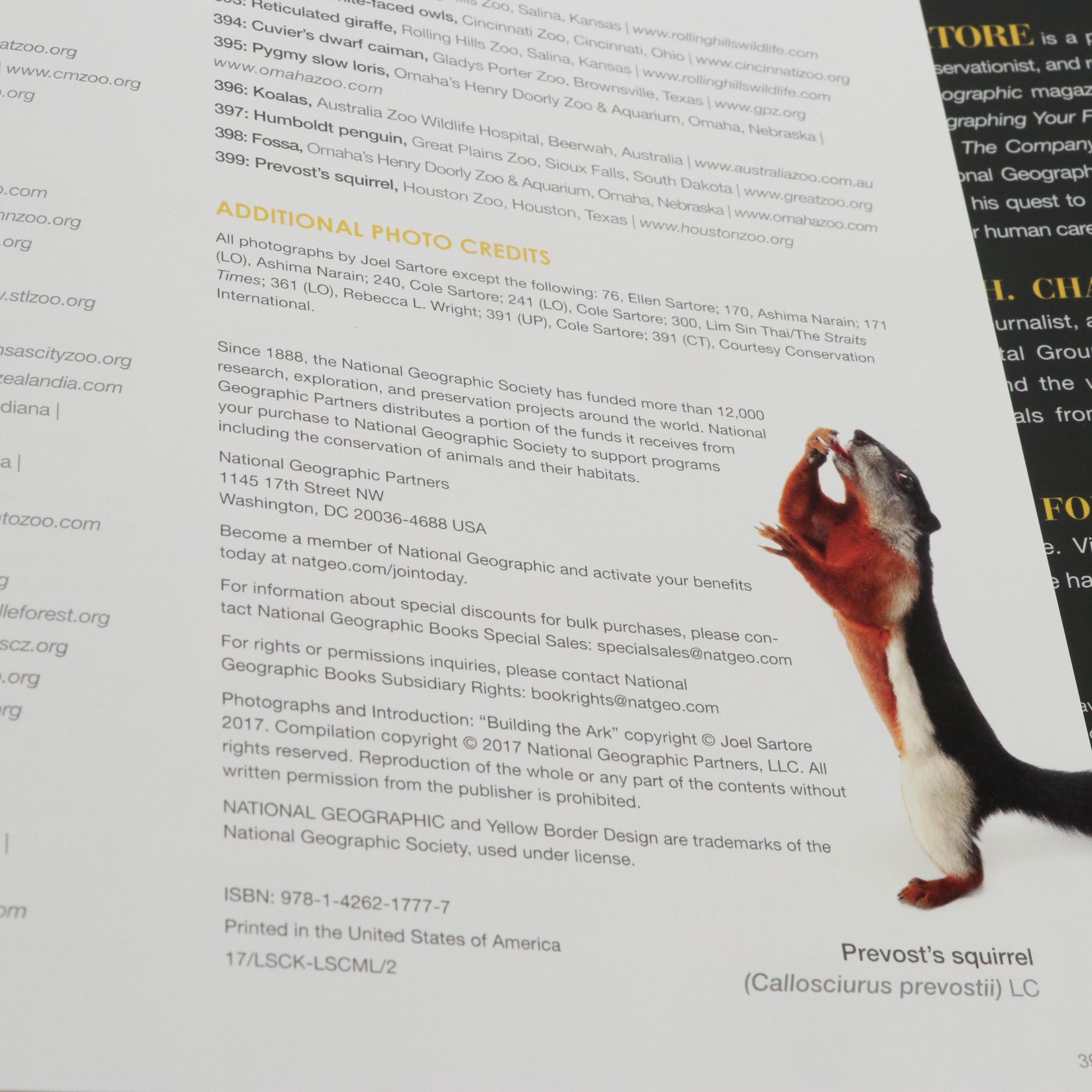 "The Photo Ark" by Joel Sartore and Other Nature-Themed Coffee Table Books