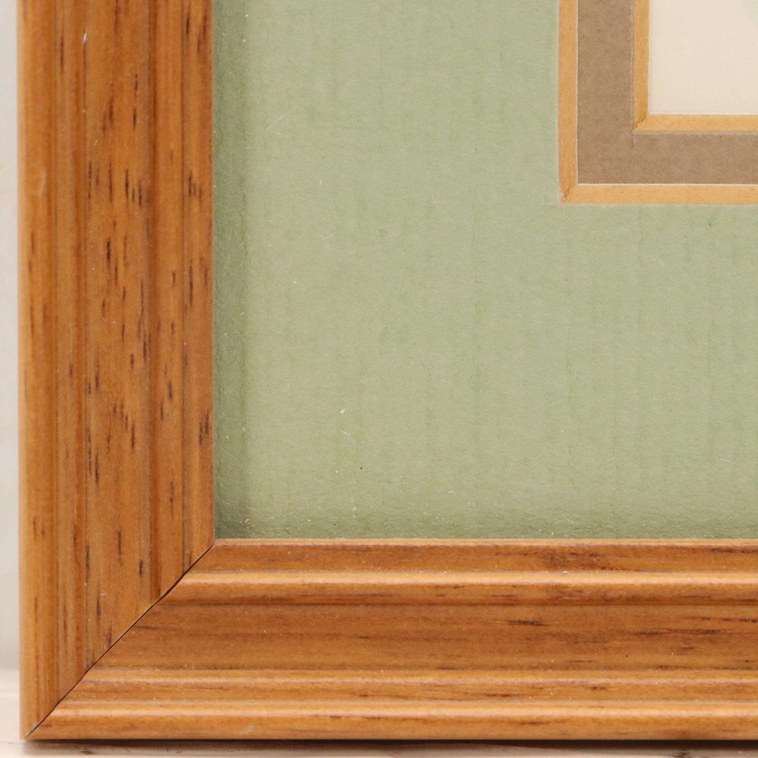 Offset Lithographs of Wildflowers with Bird and Butterfly, Late 20th Century