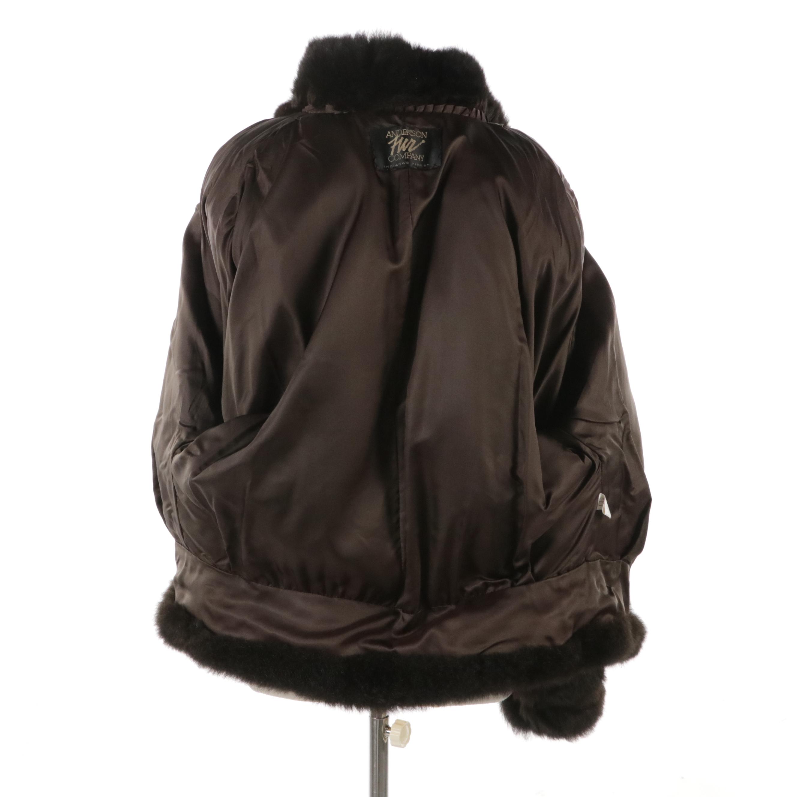 New Zealand Possum Fur Dolman Sleeve Jacket from Anderson Fur Company