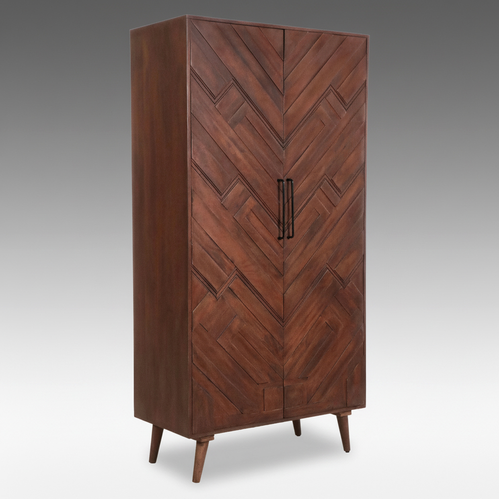 Matthew Izzo Home Mango Cabinet, Late 20th Century
