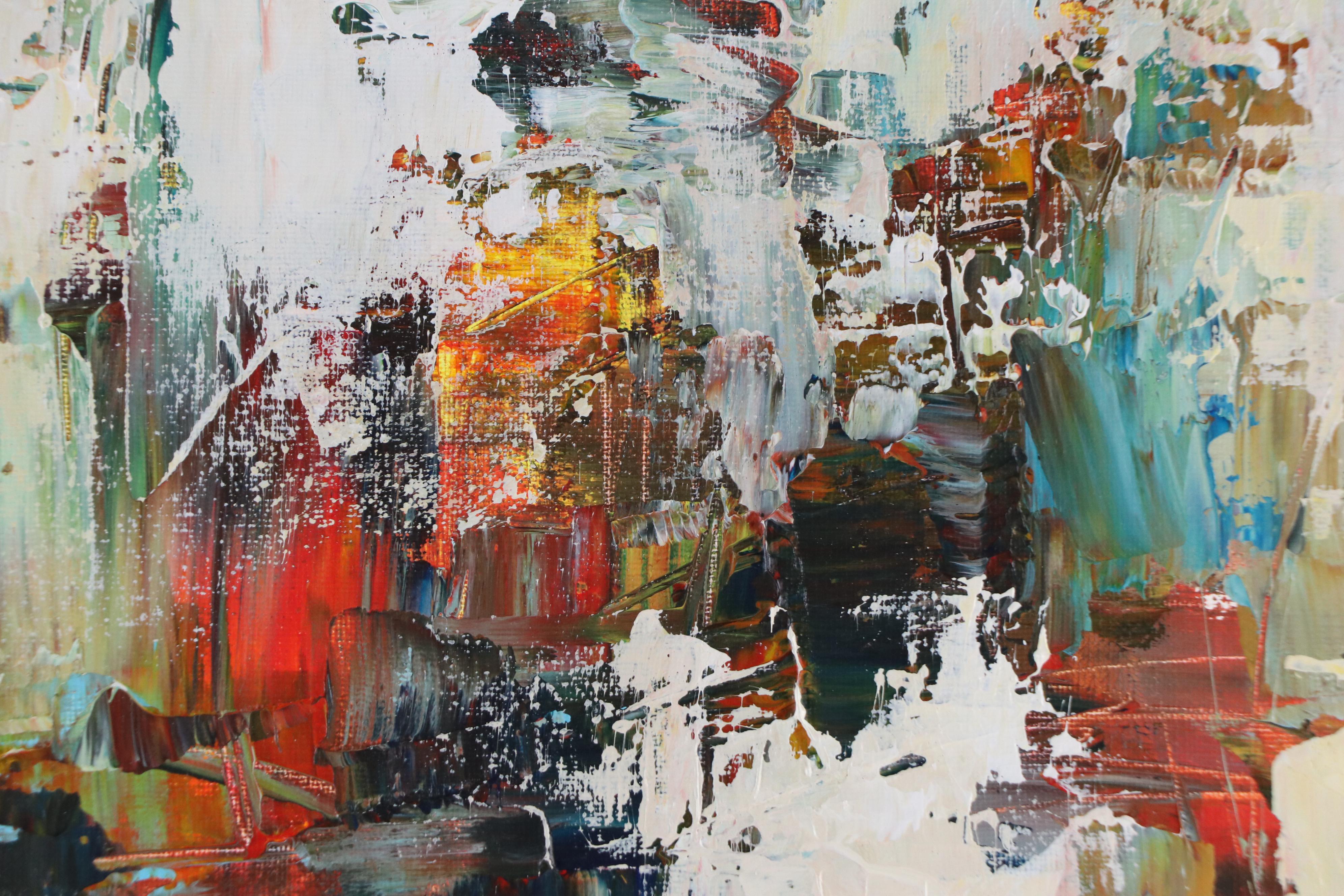 Leif Janek Abstract Acrylic Painting, 21st Century