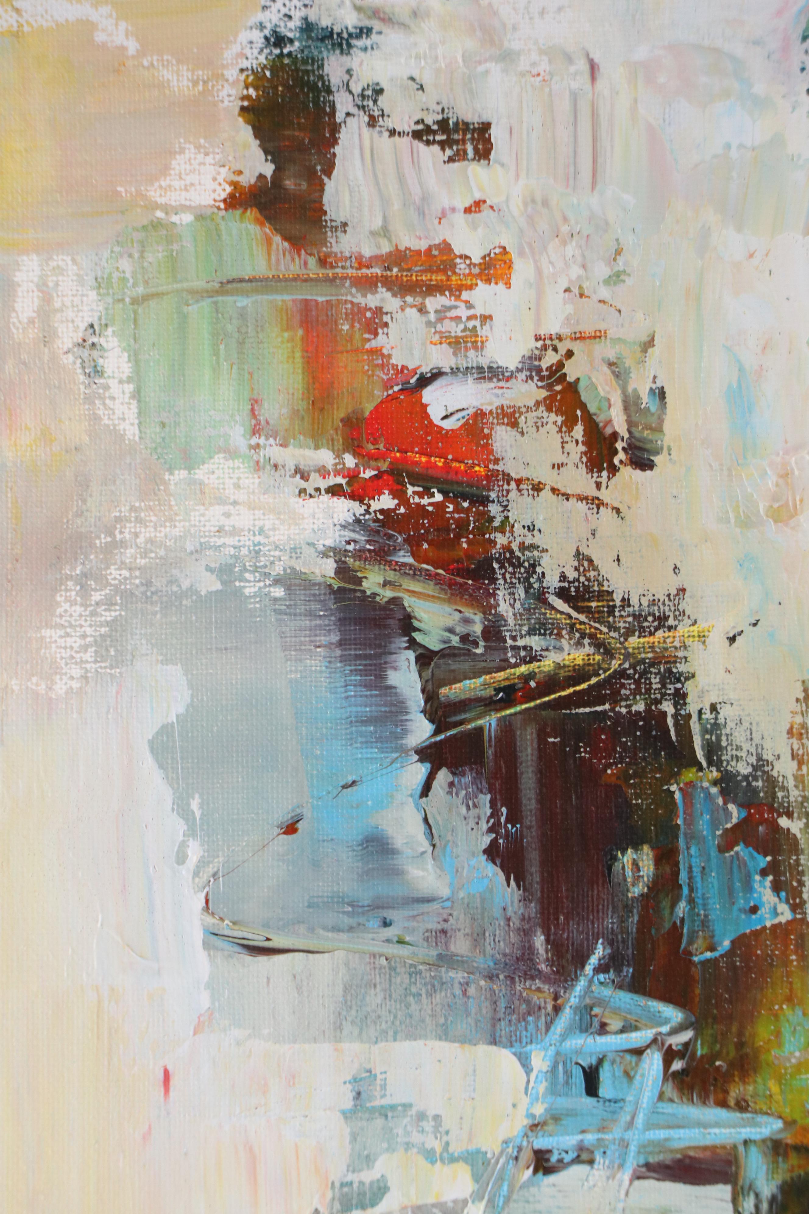 Leif Janek Abstract Acrylic Painting, 21st Century