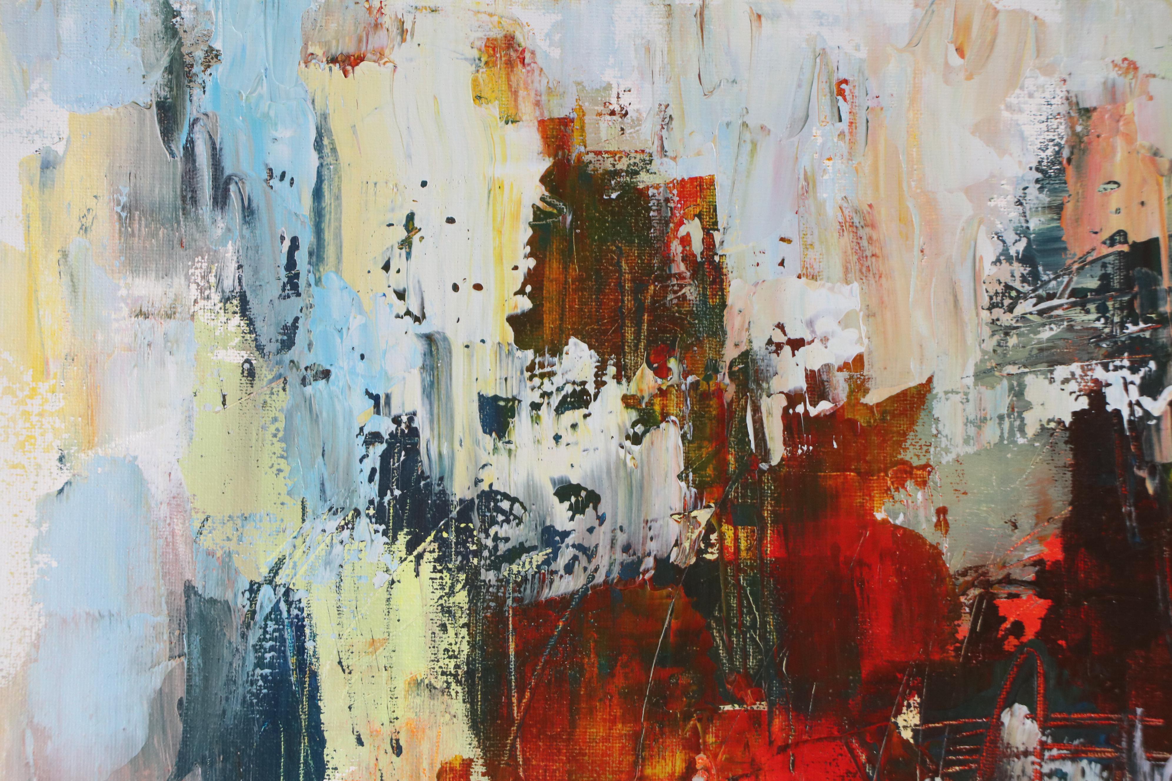 Leif Janek Abstract Acrylic Painting, 21st Century