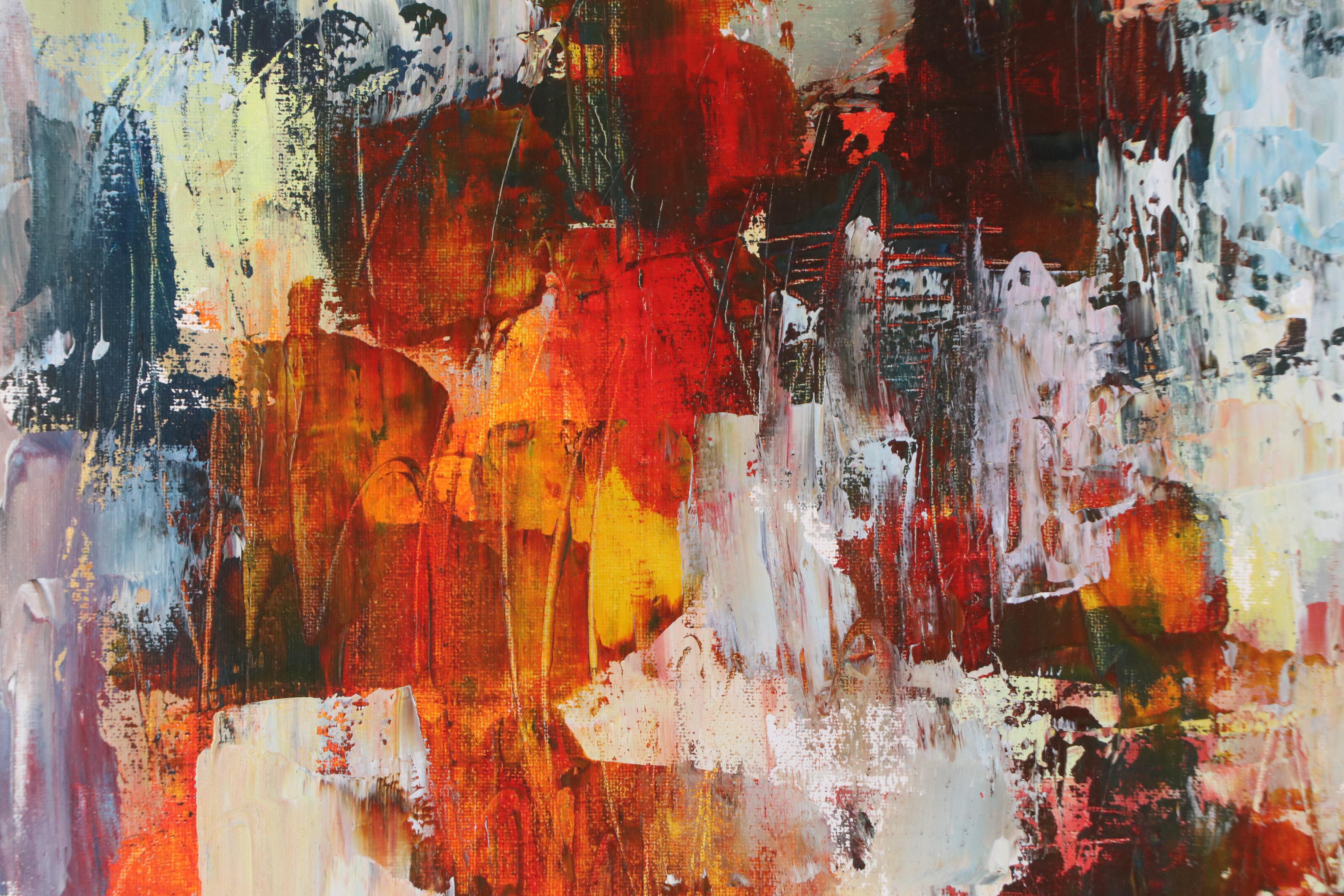 Leif Janek Abstract Acrylic Painting, 21st Century