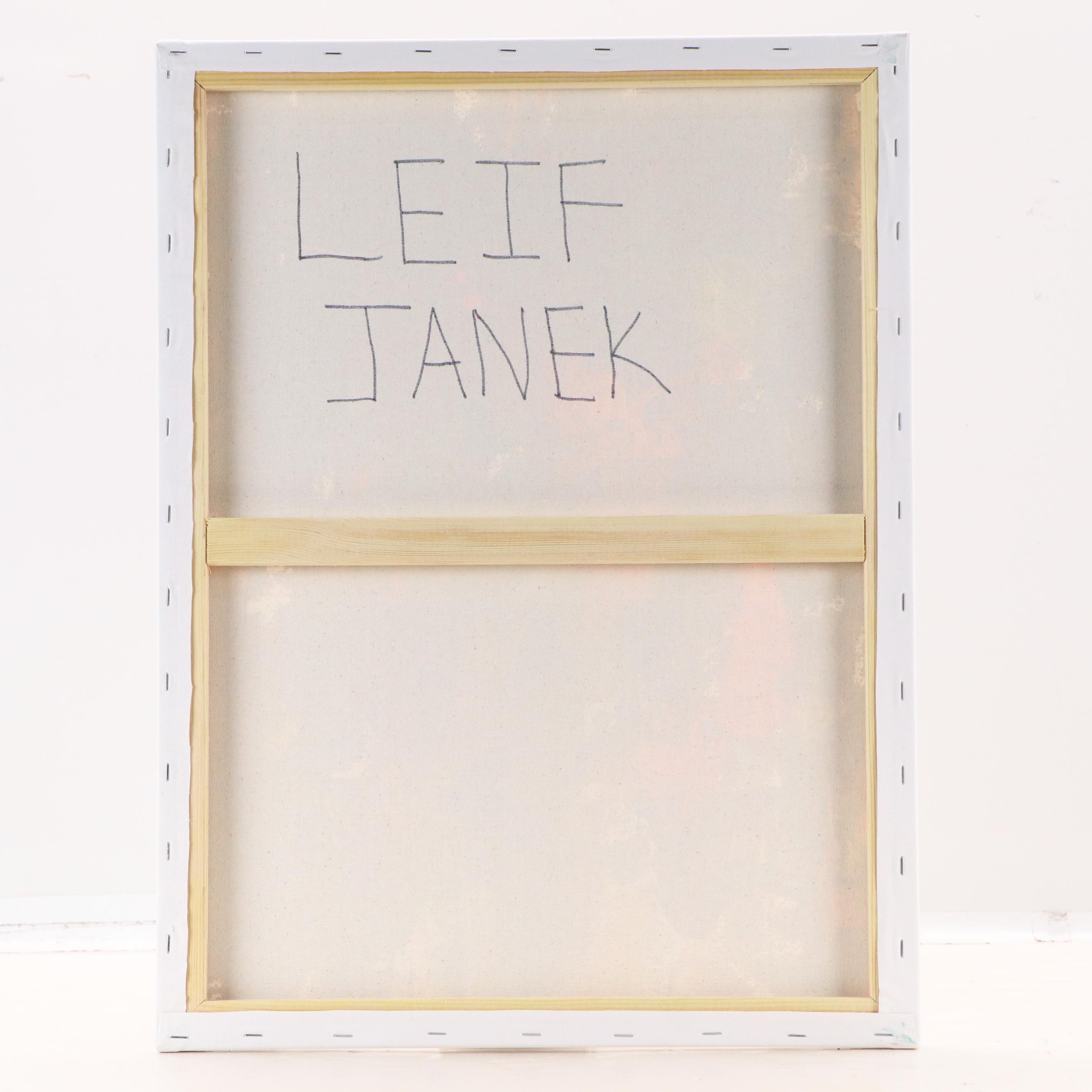 Leif Janek Abstract Acrylic Painting, 21st Century
