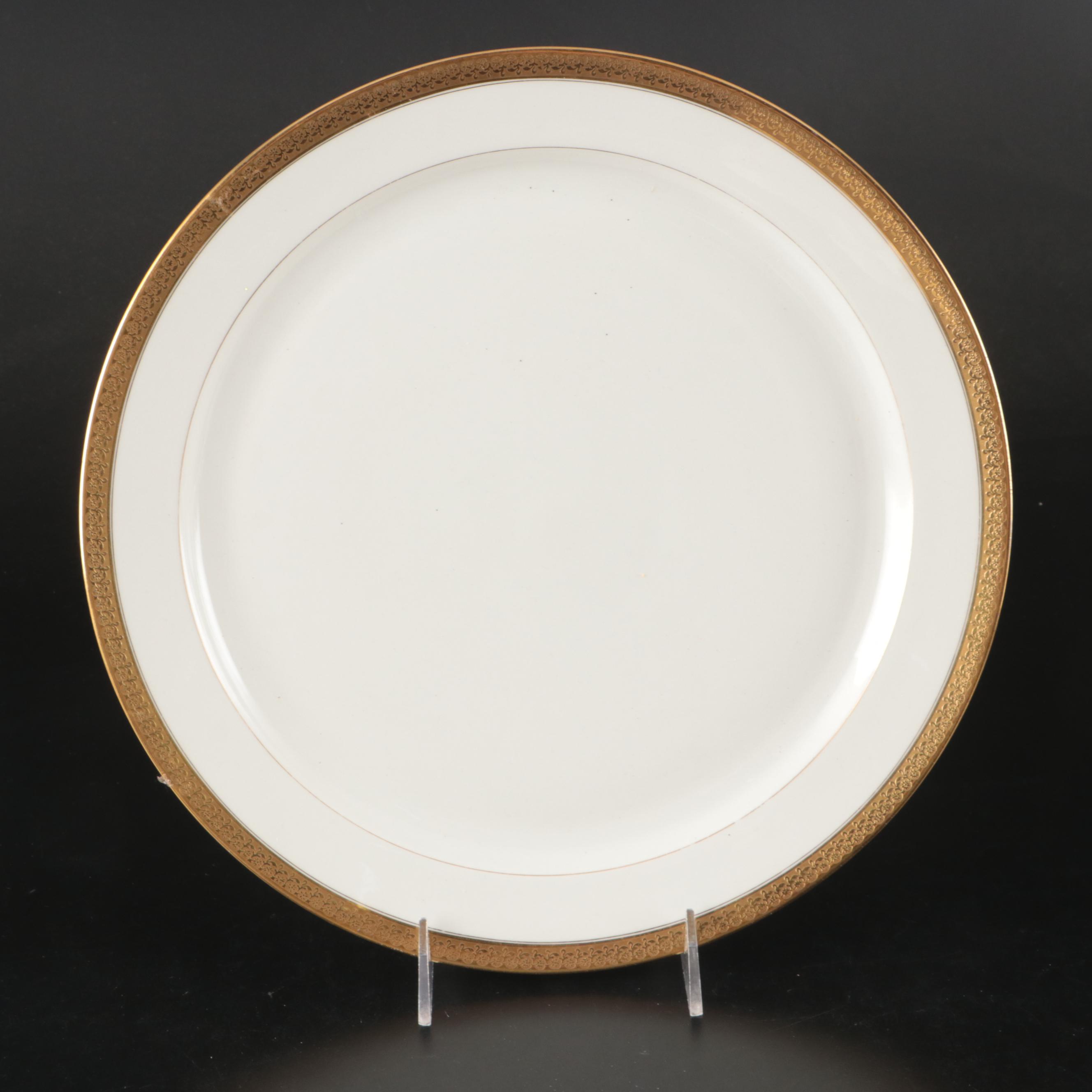 Lenox for Ovington Bros with Other Gilt Rimmed Porcelain Dinnerware
