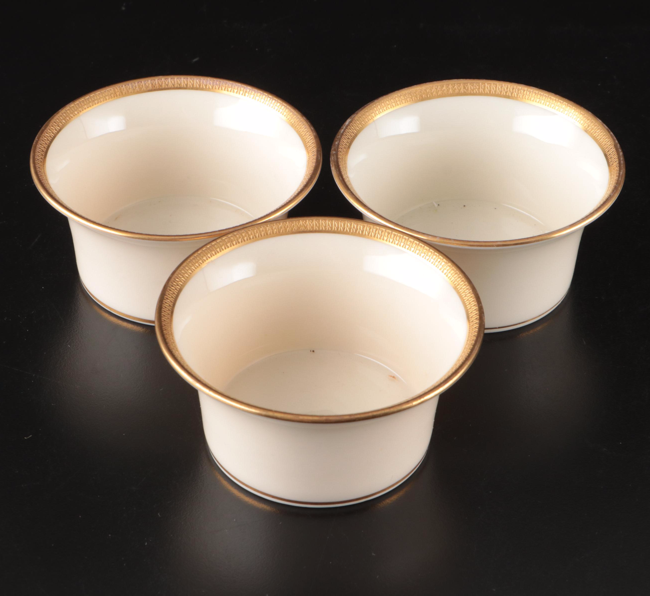 Lenox for Ovington Bros with Other Gilt Rimmed Porcelain Dinnerware