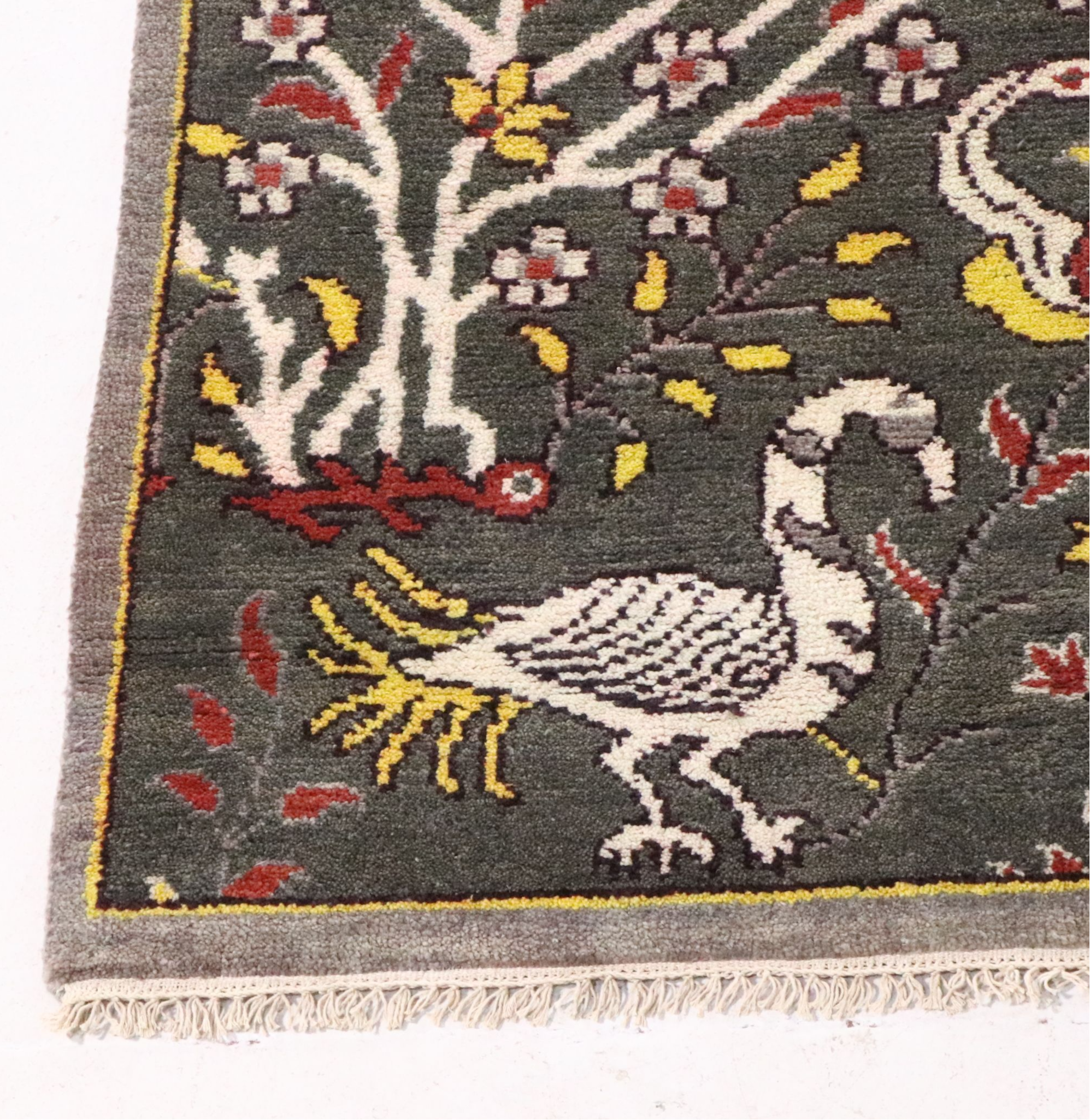 9'10 x 13'10 Hand-Knotted Indian Pictorial Room-Sized Rug