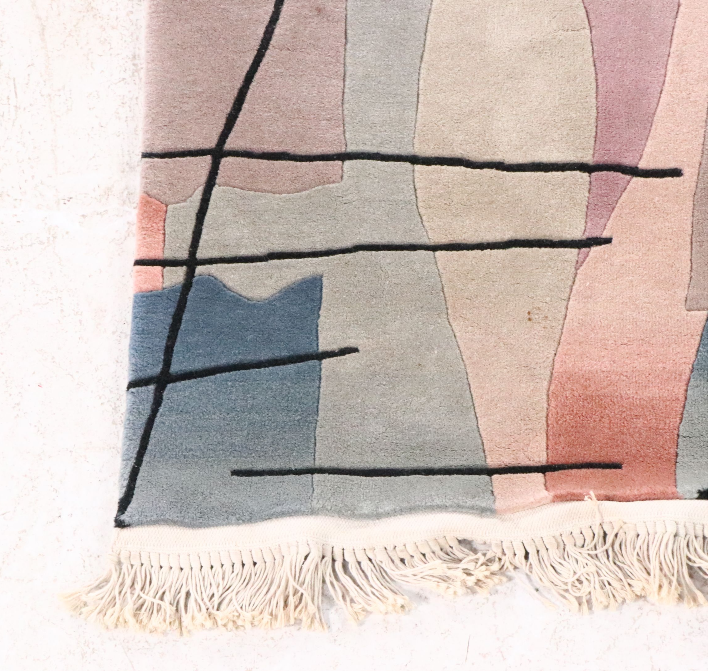 3'8 x 6'4 Hand-Knotted Nepalese Modern Area Rug