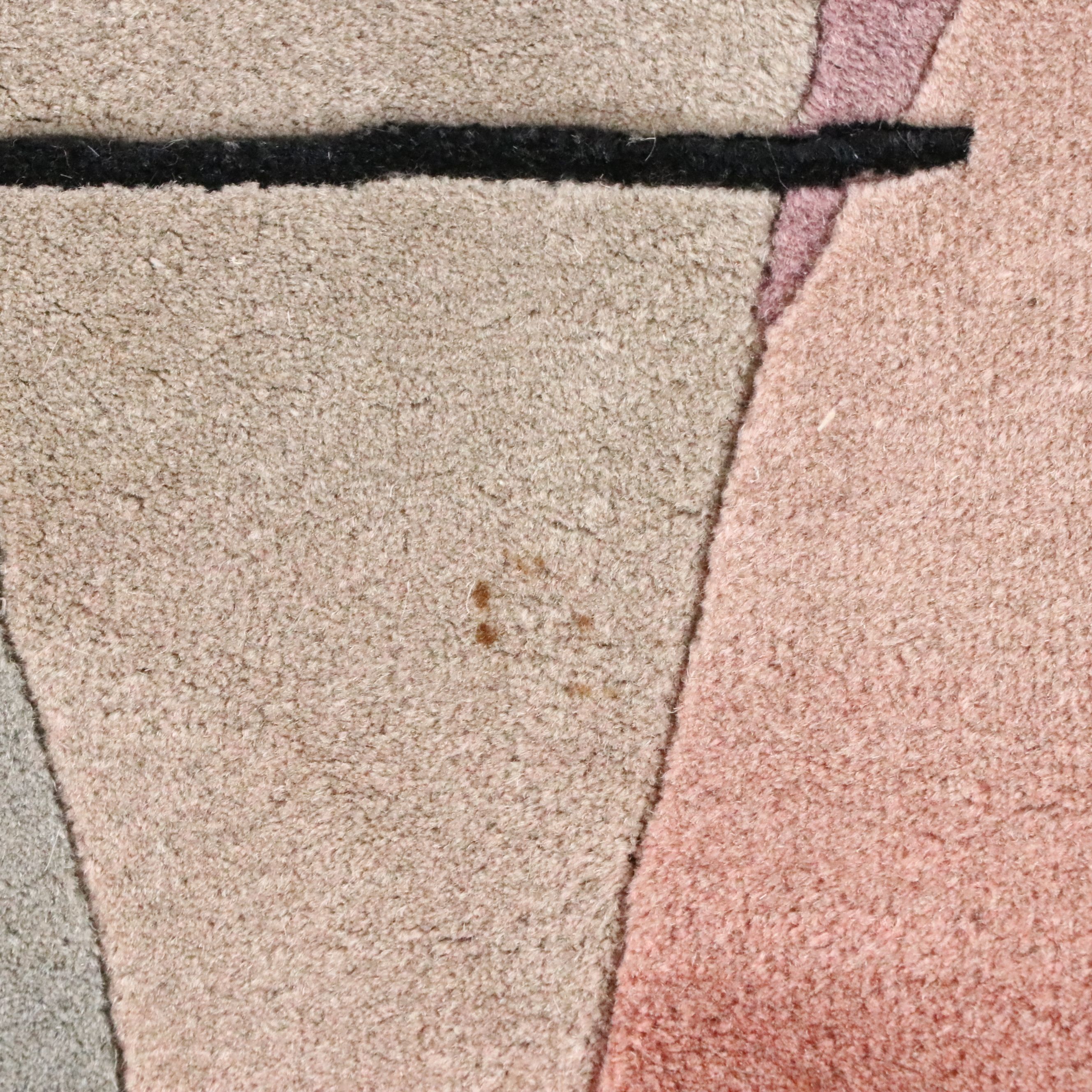 3'8 x 6'4 Hand-Knotted Nepalese Modern Area Rug