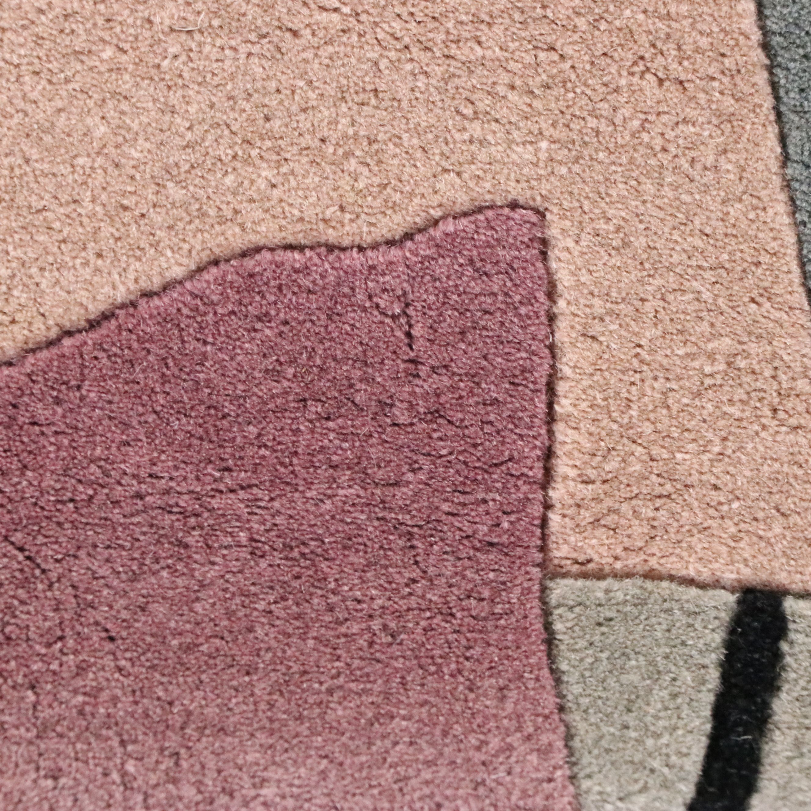 3'8 x 6'4 Hand-Knotted Nepalese Modern Area Rug