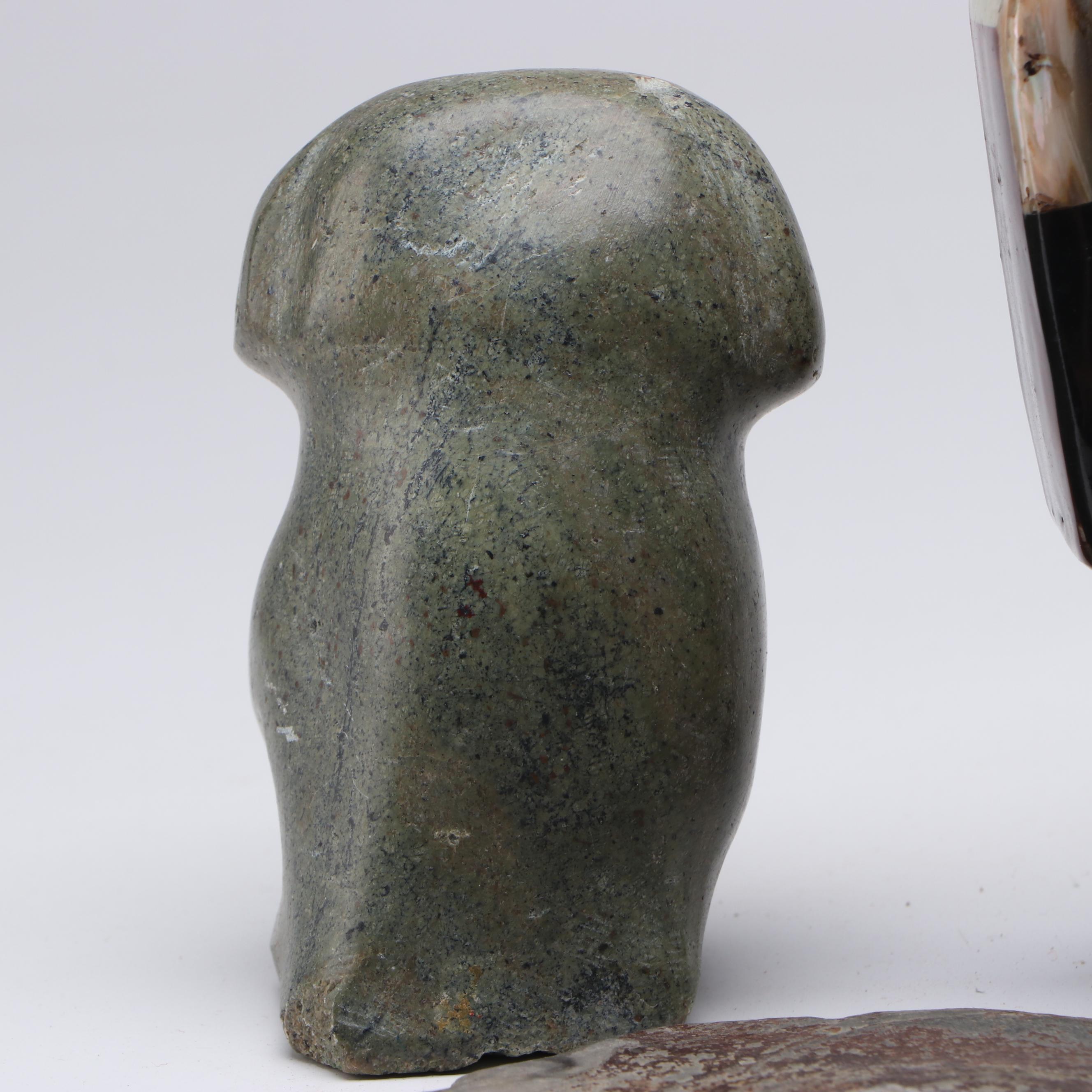 Abalone, Jasper and Calcite Mayan Mask, Quartz Specimens and More