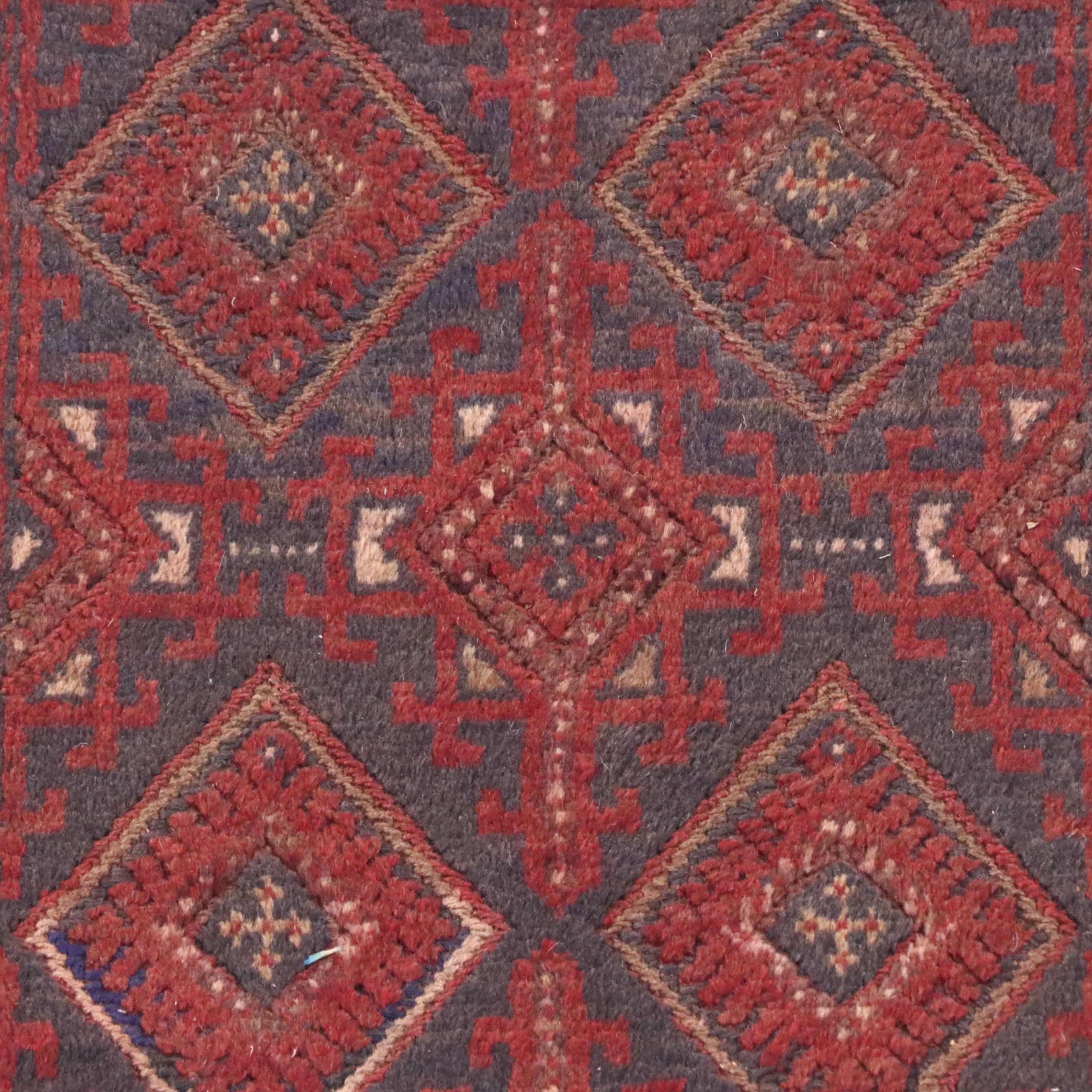 2' x 7'11 Handwoven Afghan Mashwani Carpet Runner