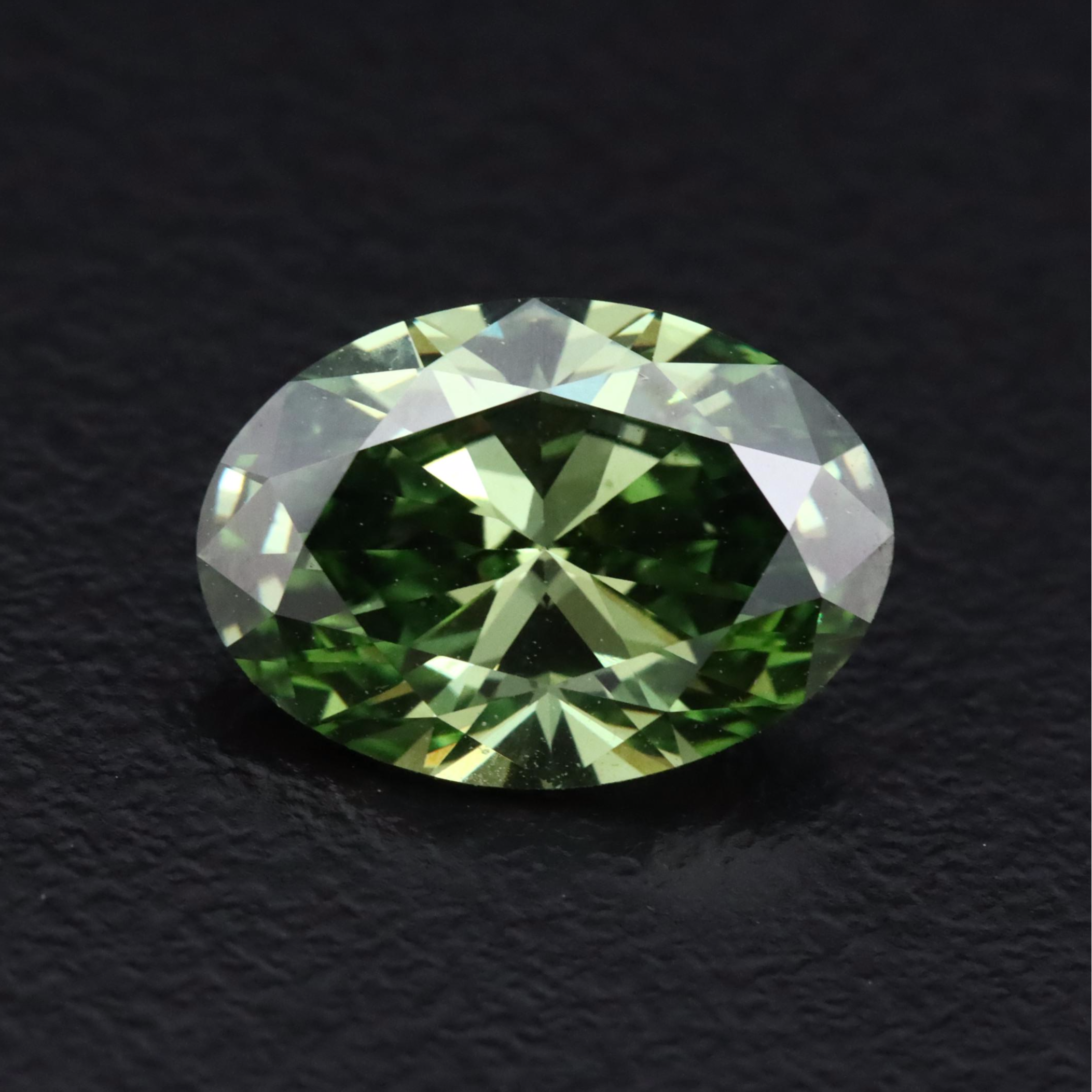 Loose 2.49 CT Lab Grown Fancy Green Diamond with IGI Report