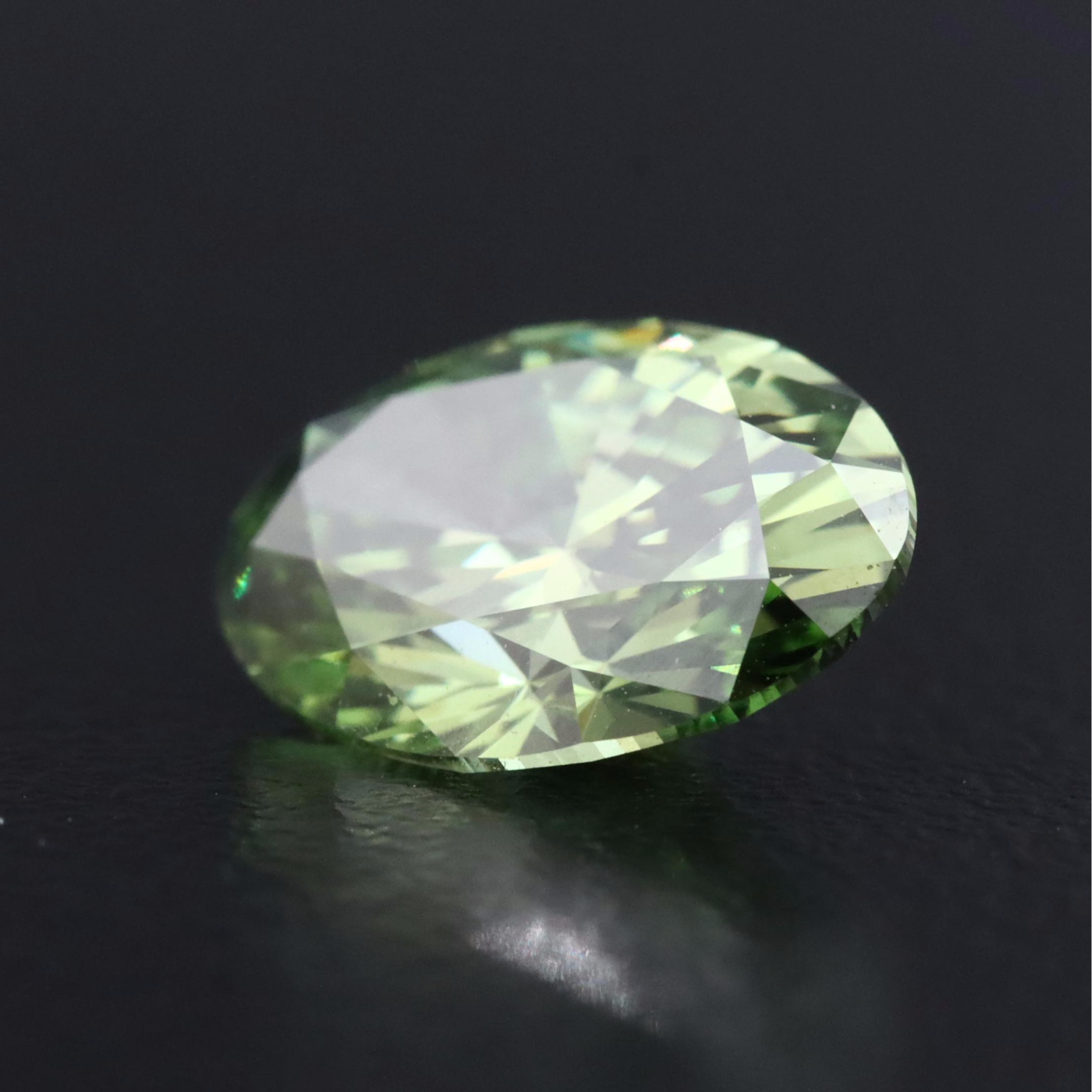 Loose 2.49 CT Lab Grown Fancy Green Diamond with IGI Report
