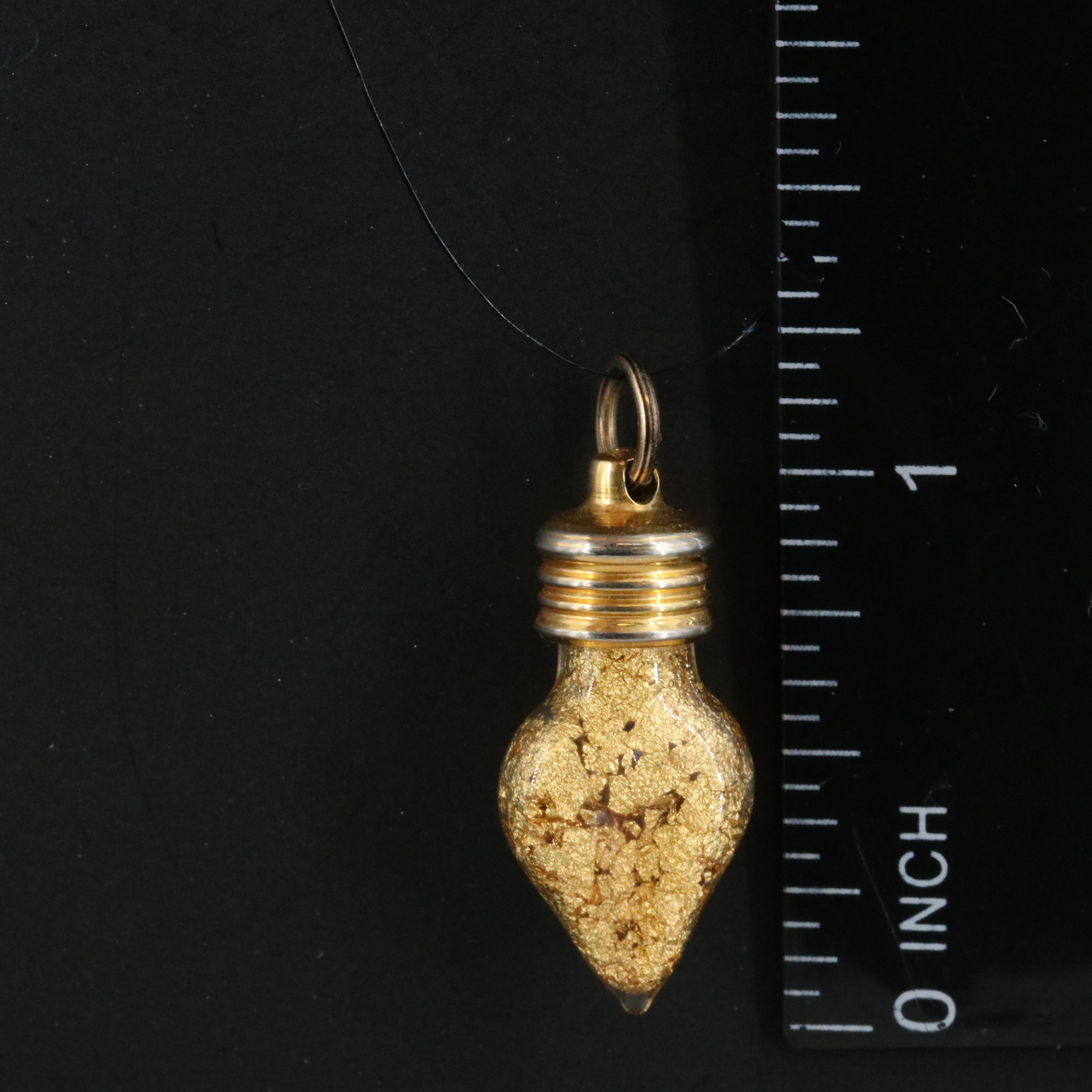 Pendant with Gold Dust