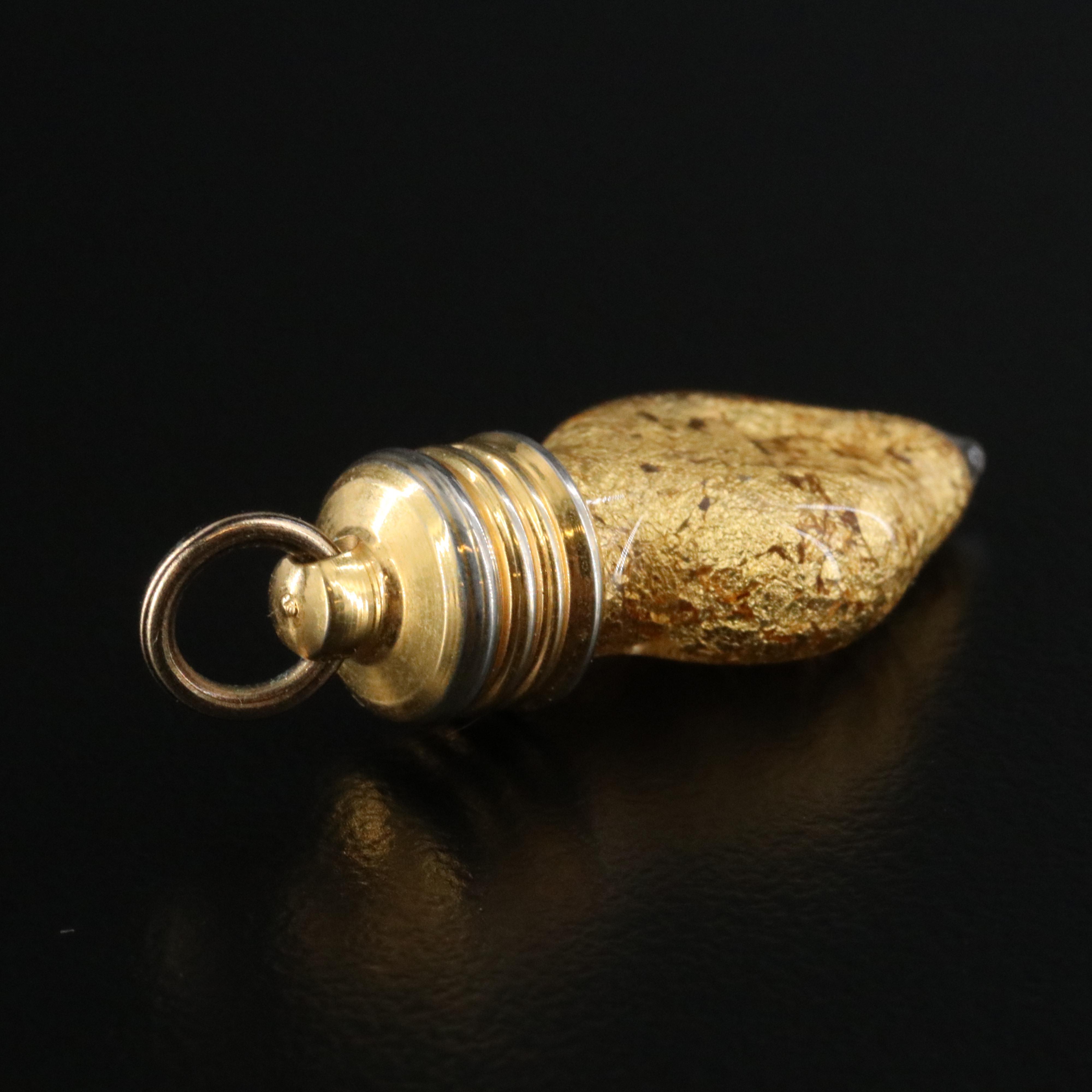 Pendant with Gold Dust