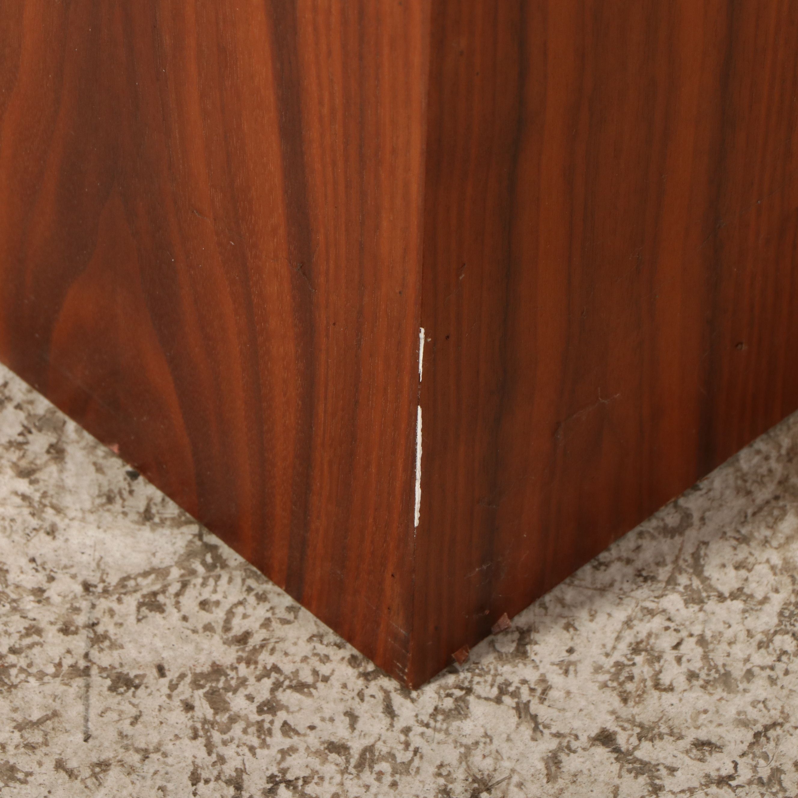 Two Mid Century Modern Teak Pedestals