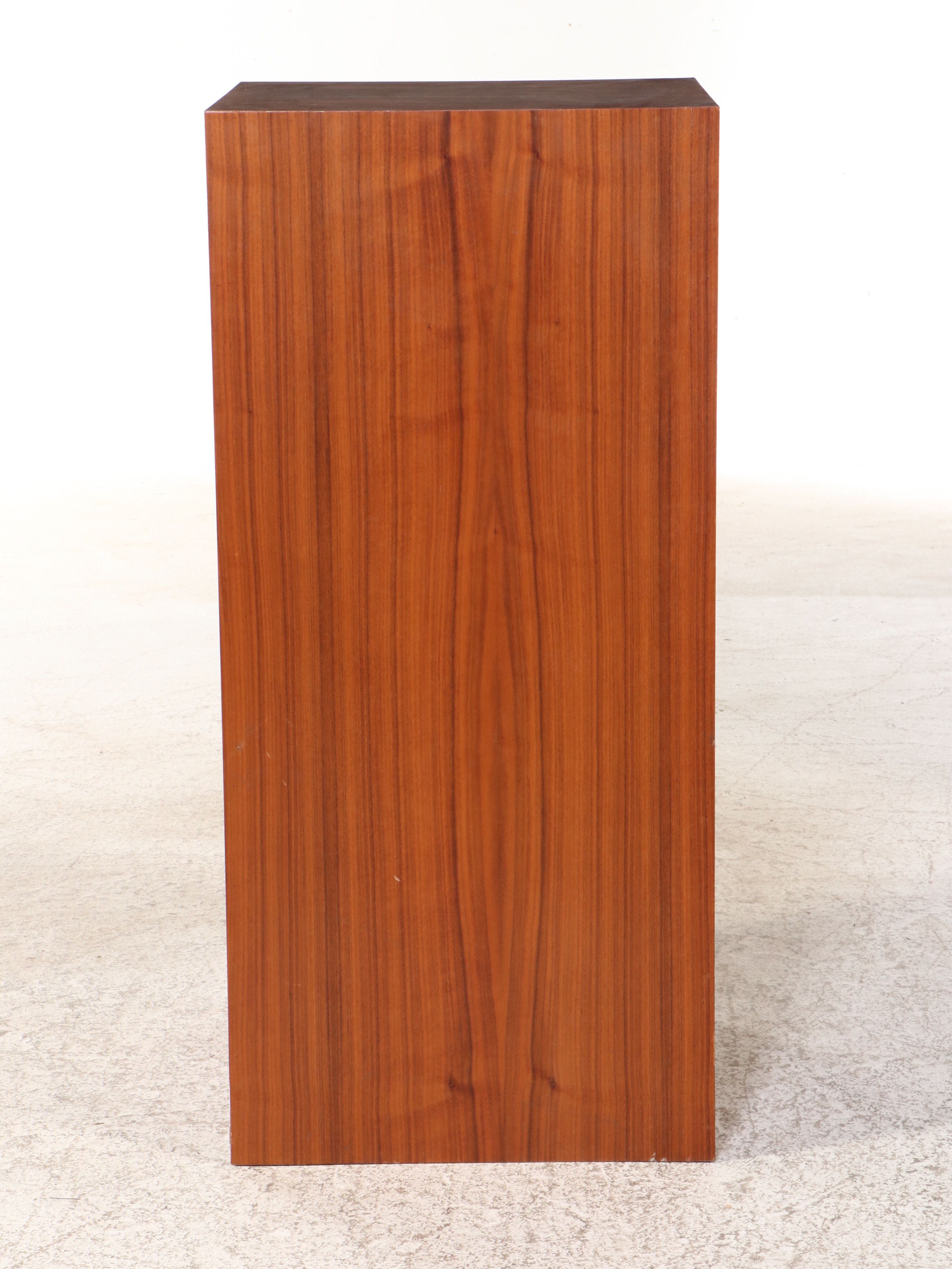 Two Mid Century Modern Teak Pedestals