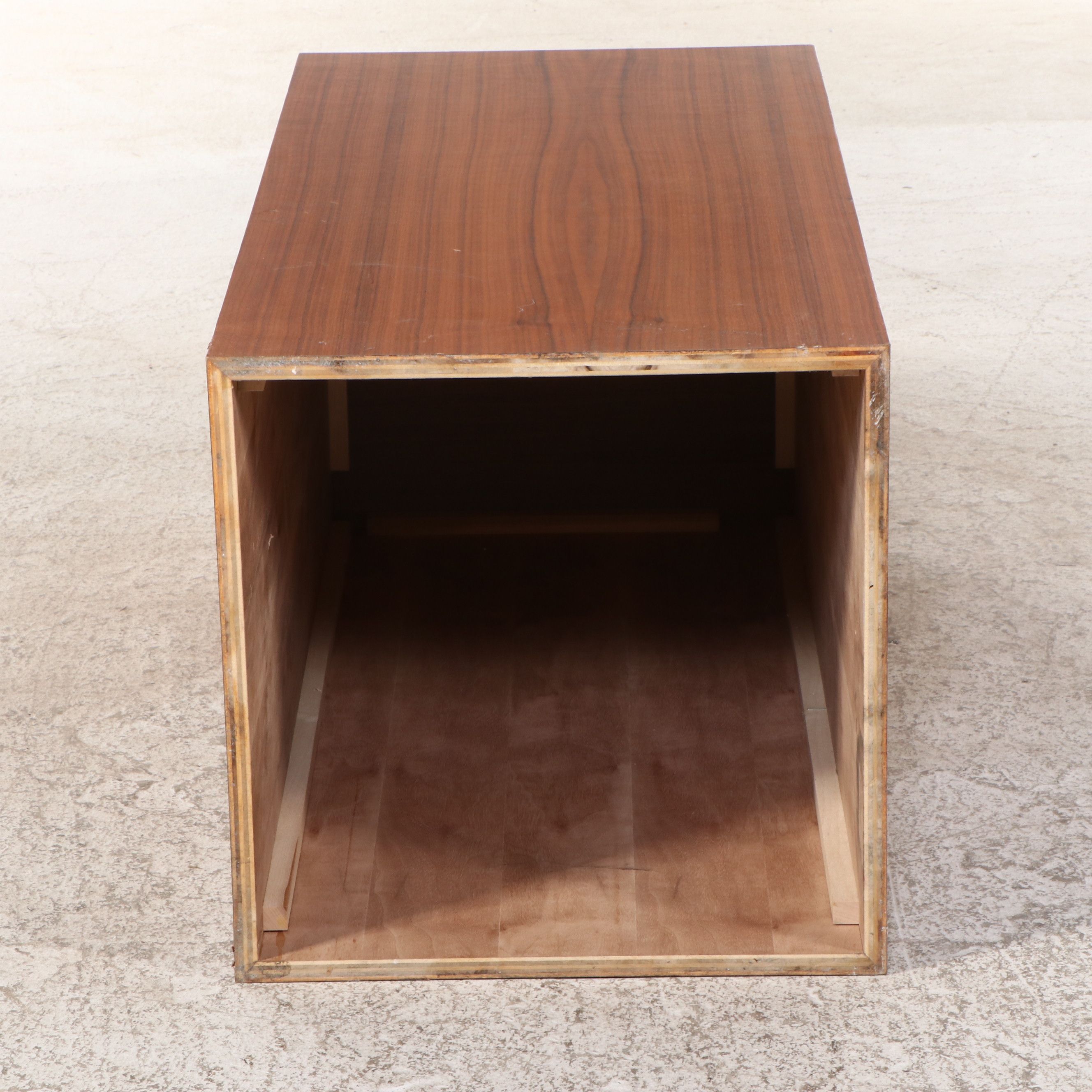 Two Mid Century Modern Teak Pedestals