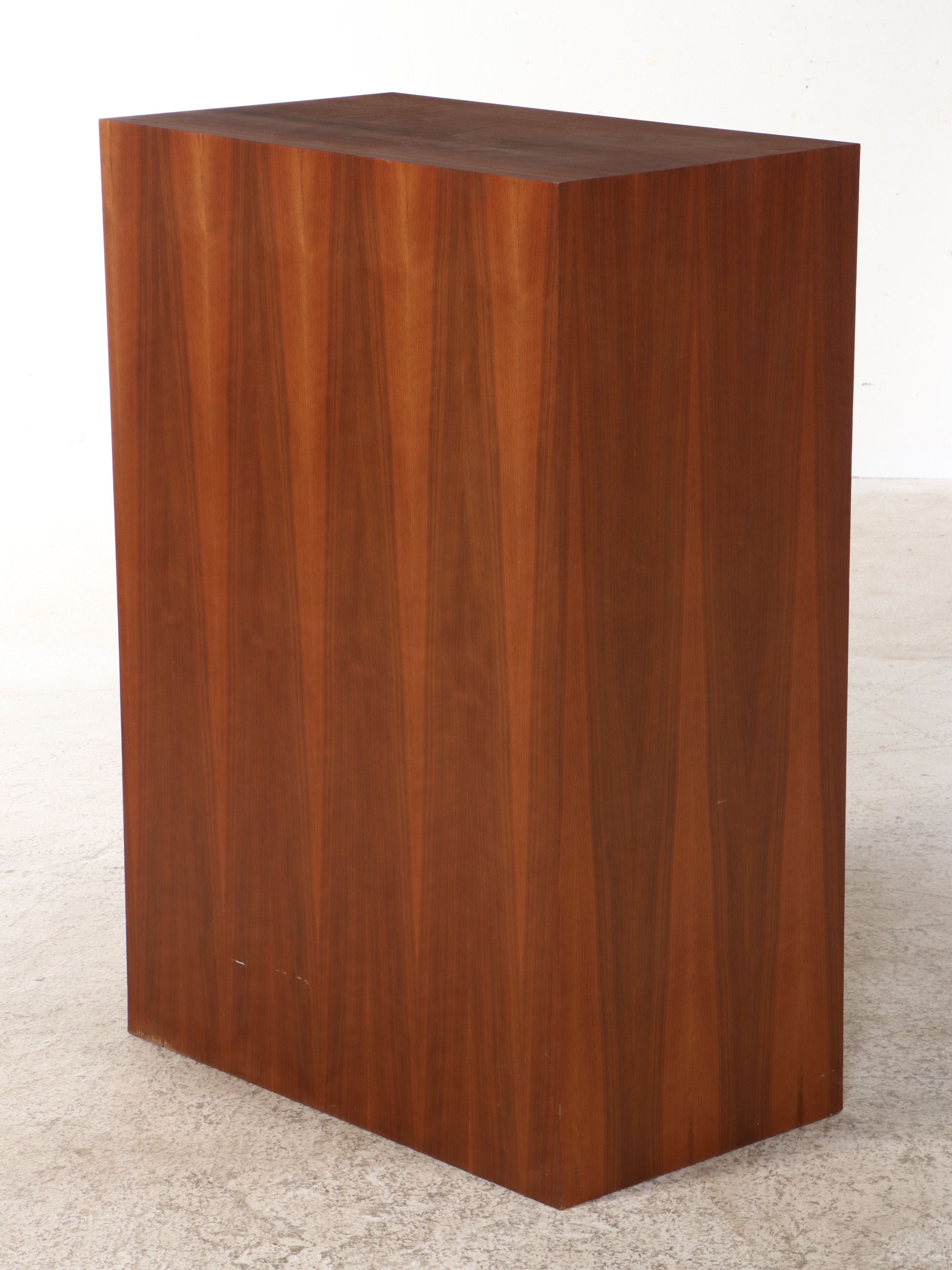 Two Mid Century Modern Teak Pedestals