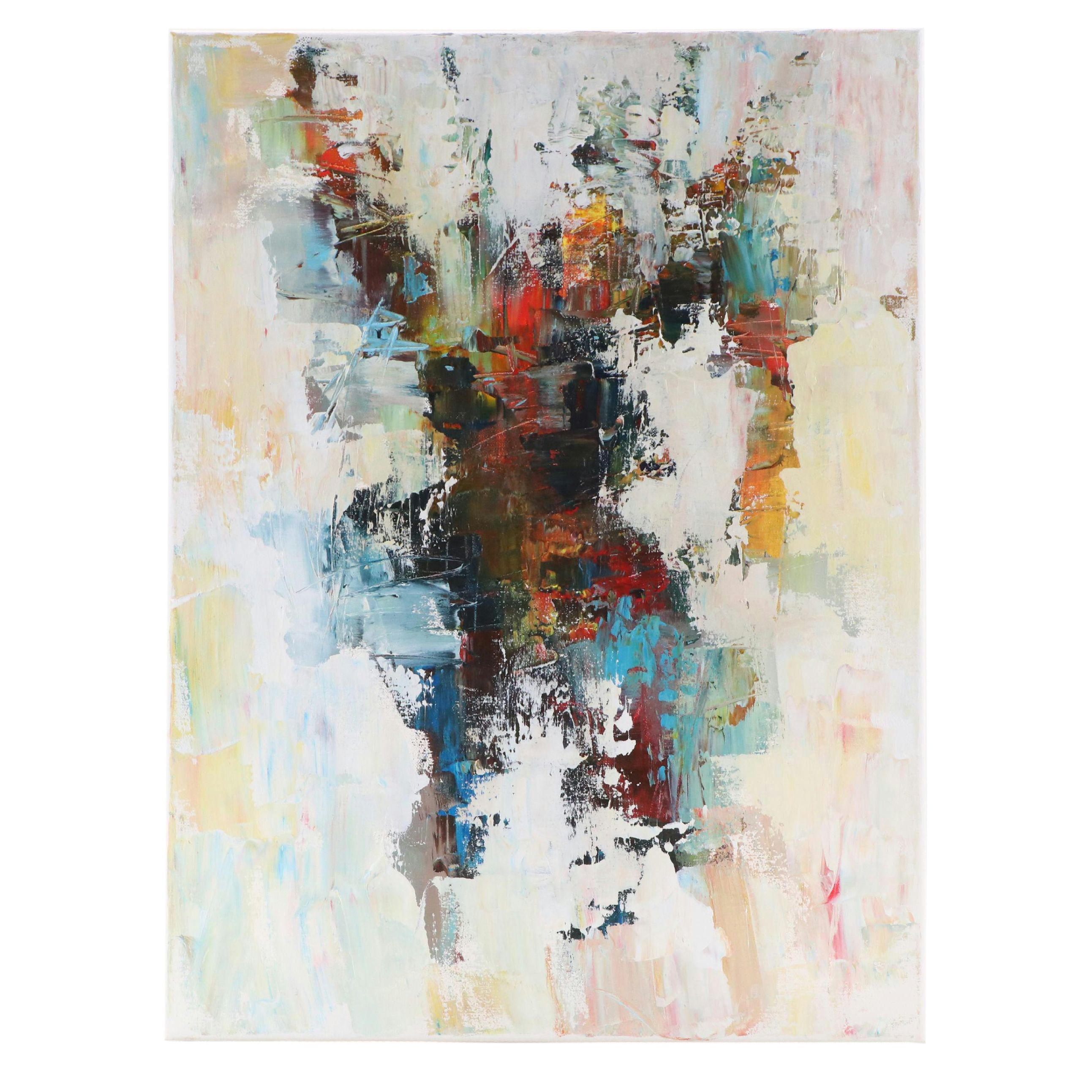 Leif Janek Abstract Acrylic Painting, 21st Century