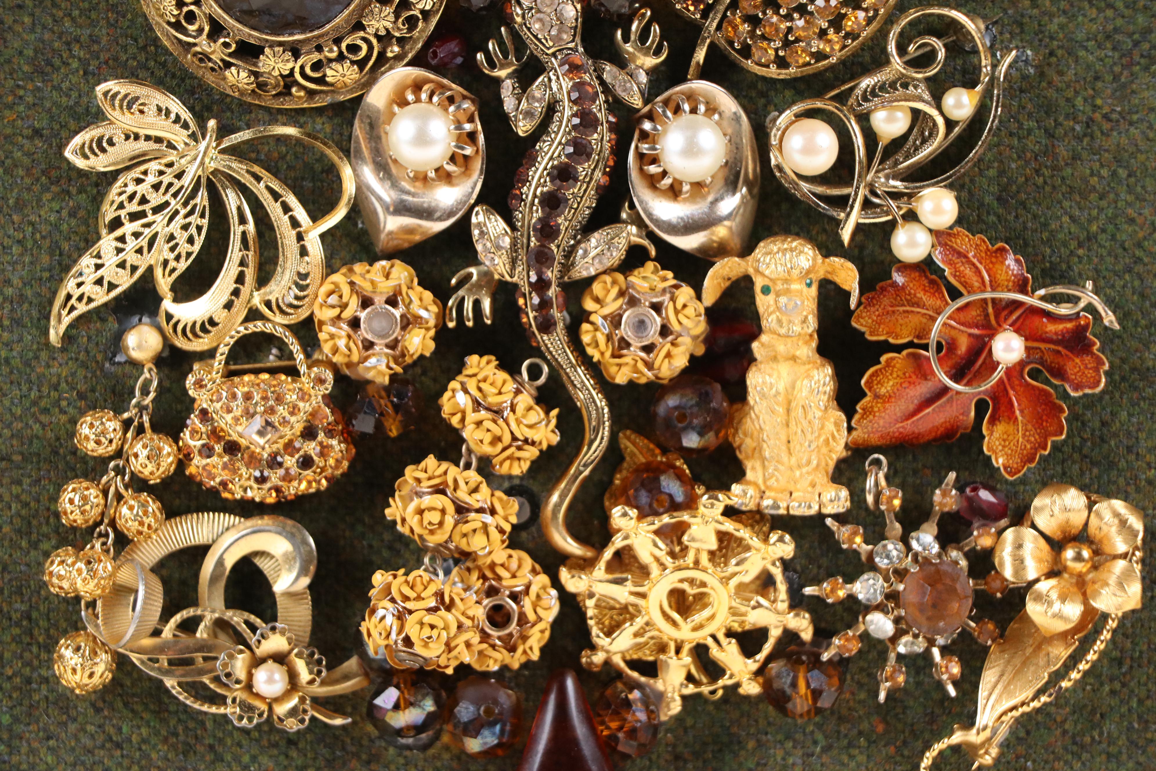 Karen Pagán Repurposed Jewelry Art Collage Bouquet in Vase, 2025